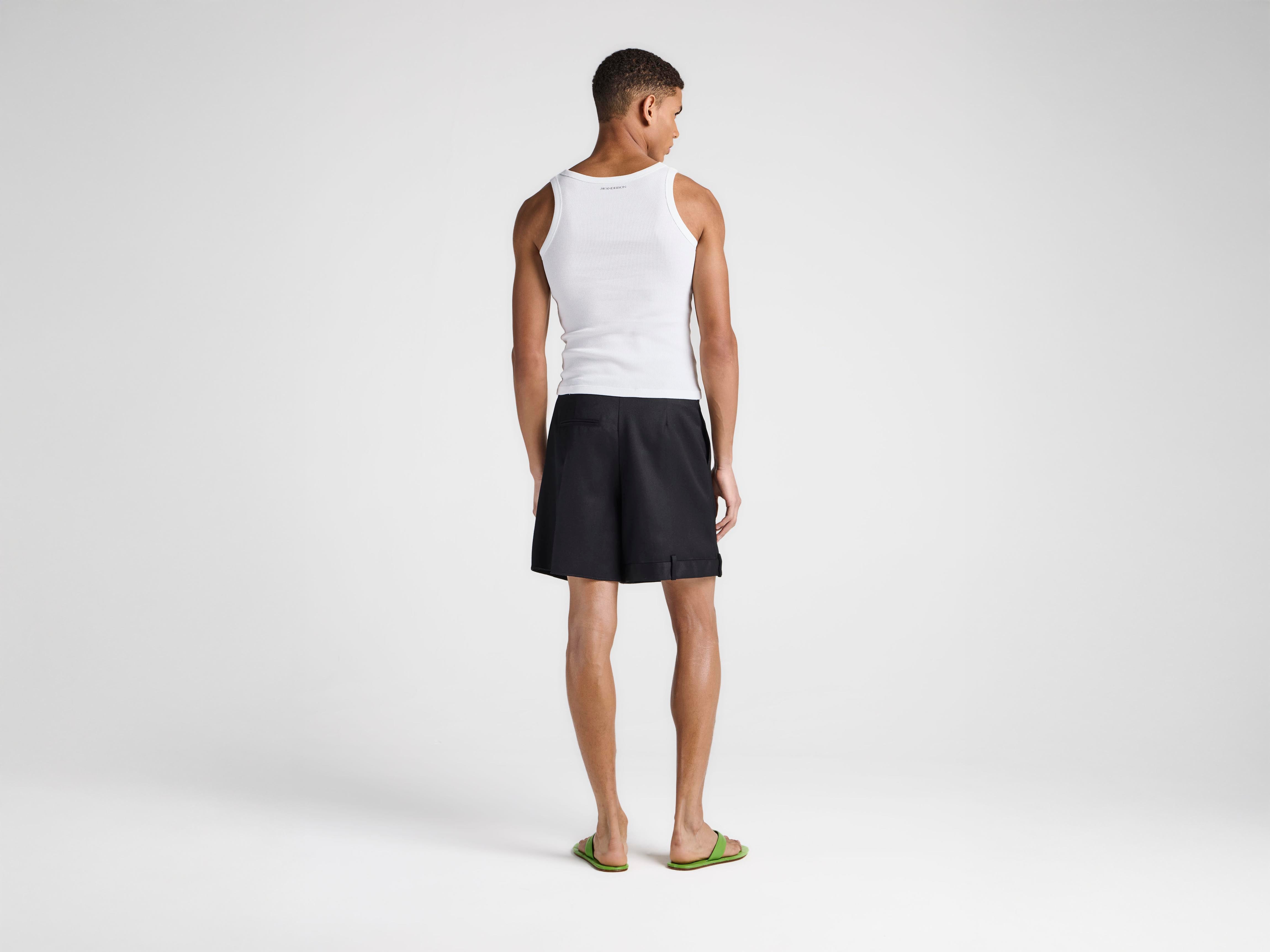 J.W.Anderson Rib Vest Tanktop Weiß Herren Slim Fit