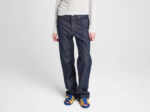 J.W.Anderson Straight Leg Jeans Indigo Raw Denim