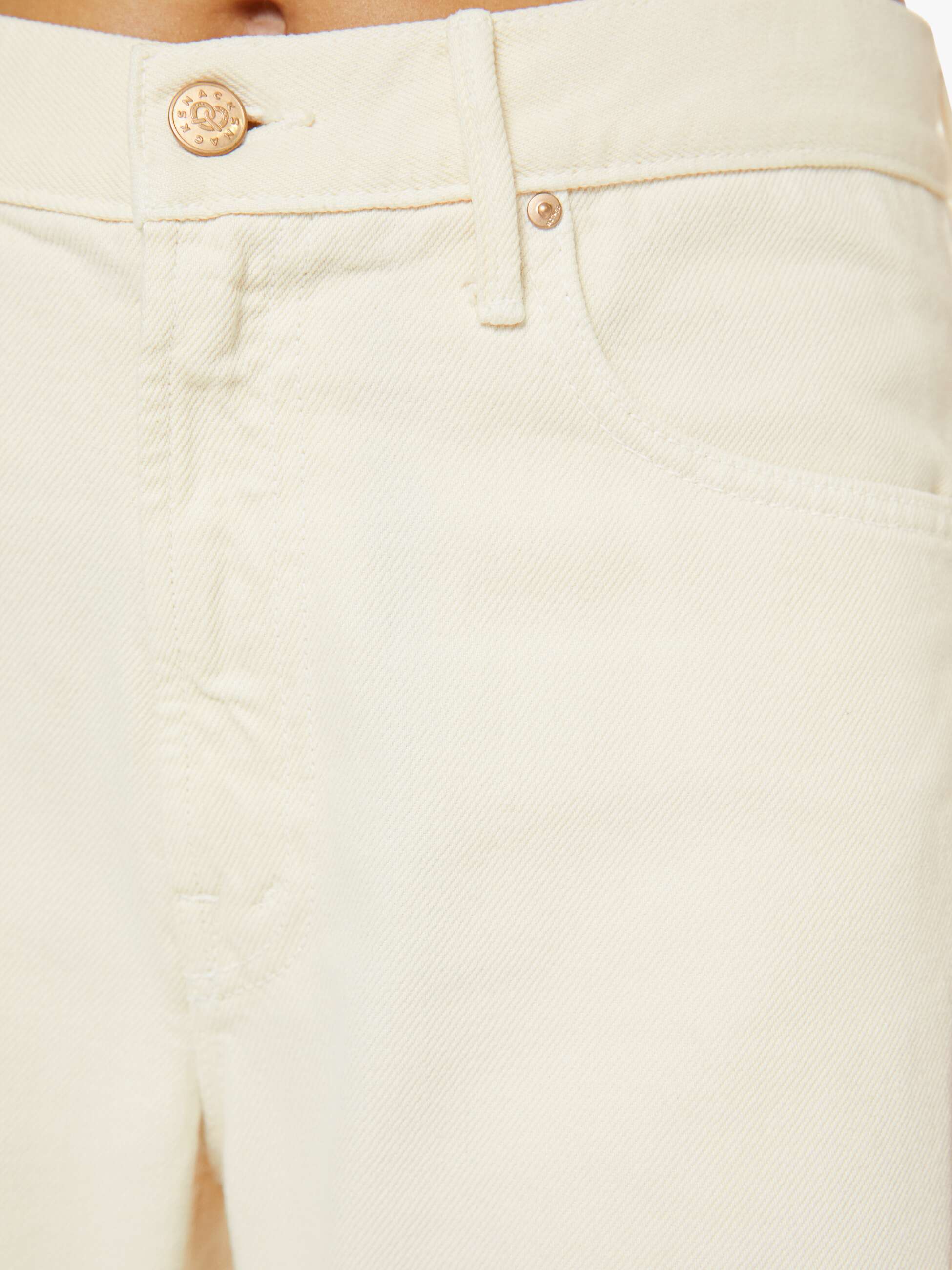 Mother Denim SNACKS Lemon Twist Sneak Jeans Natural
