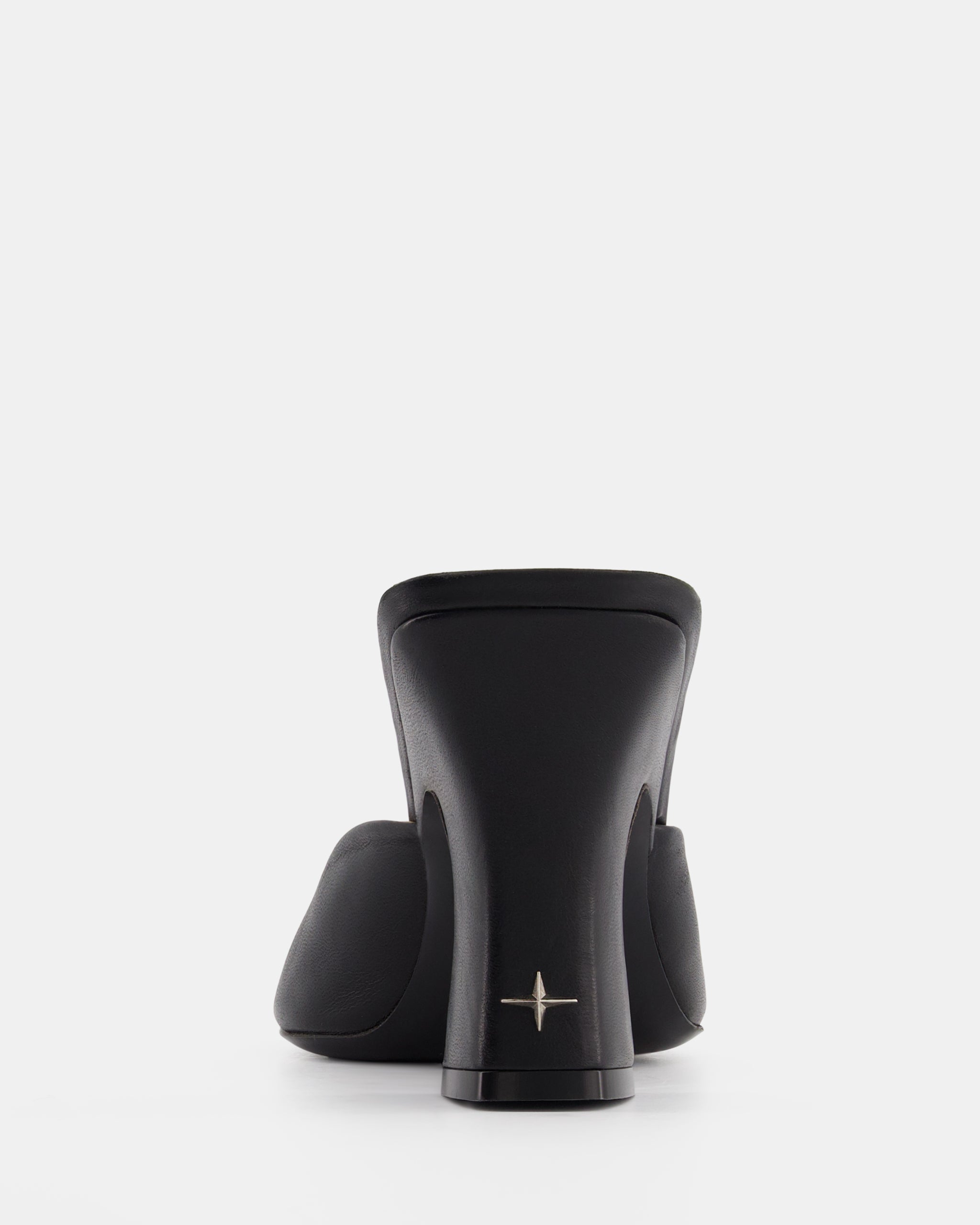 Nodaleto Nodstalgia Brooke Mules Black Nappa 9cm