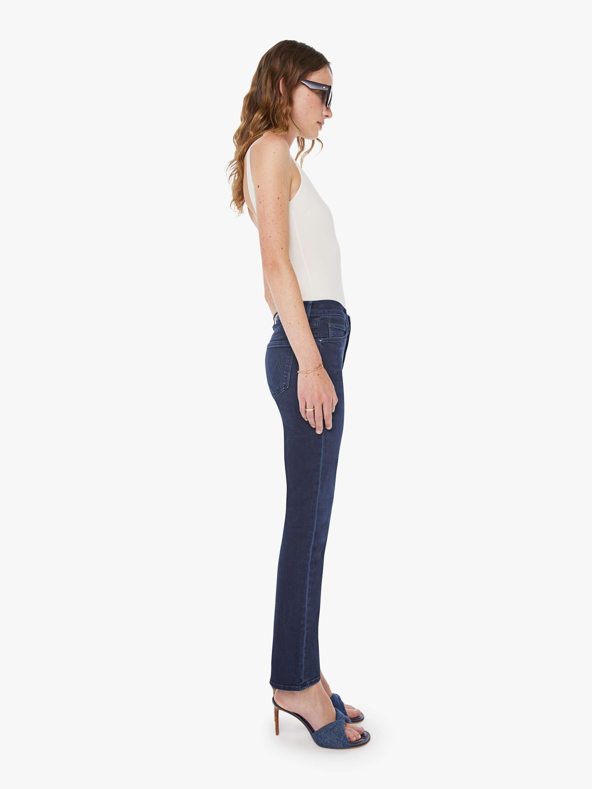 Mother The Mid Rise Dazzler Ankle Jeans Chip On My Shoulder