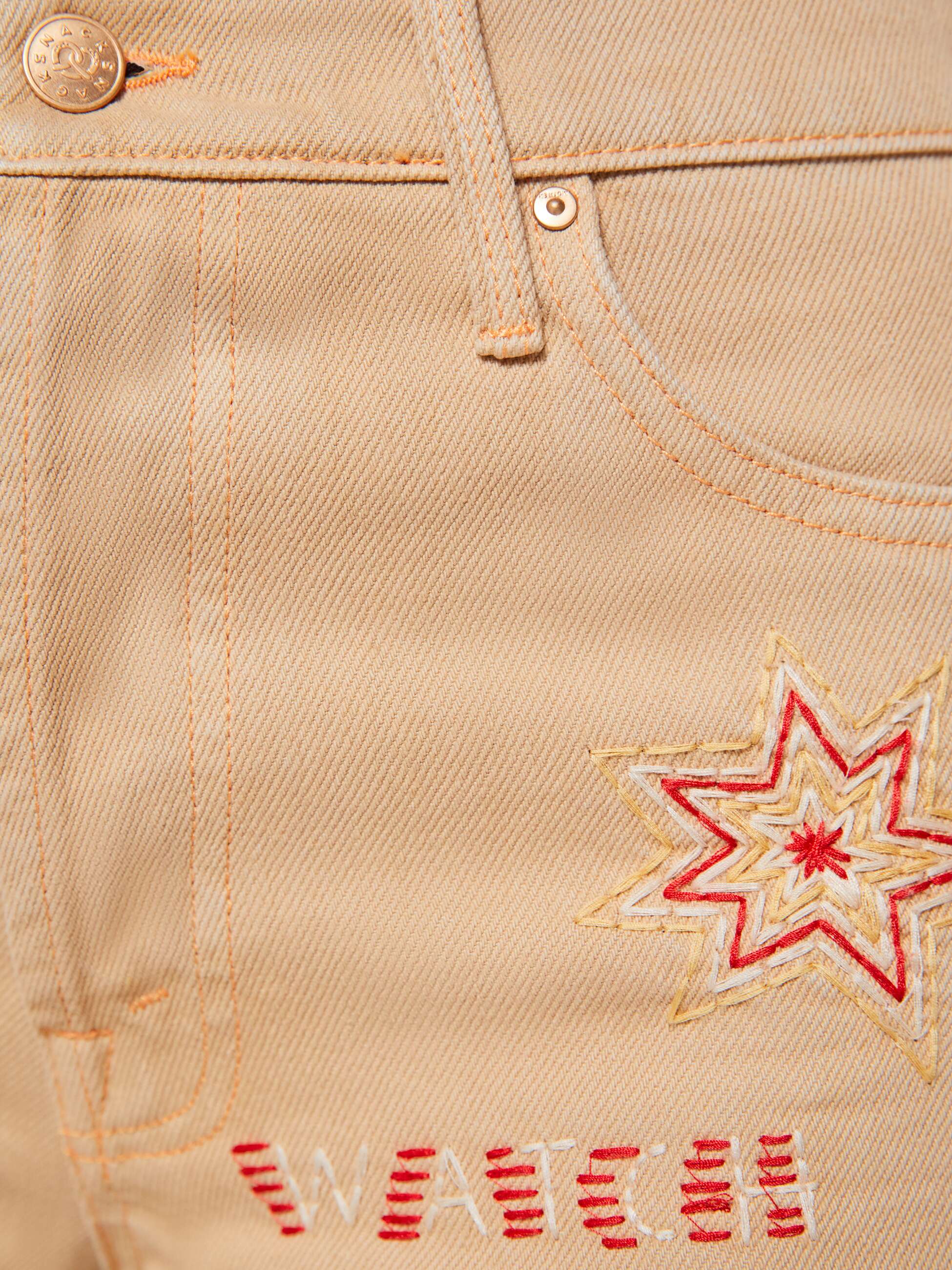 Mother Snacks Mid Rise Double Dip Nerdy Jeans Khaki Weit