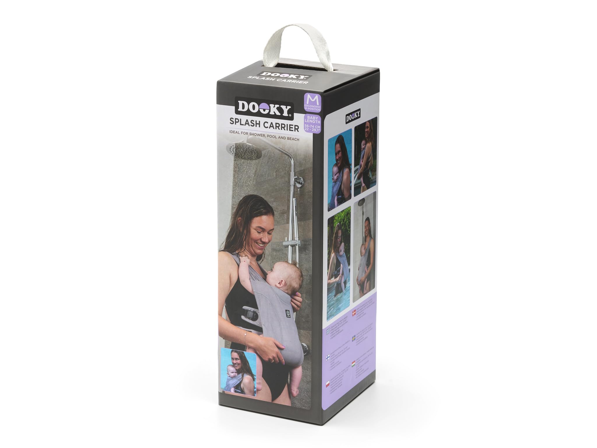 Dooky Splash Carrier Babytrage Wasser Grau 0-12 M. 9 kg
