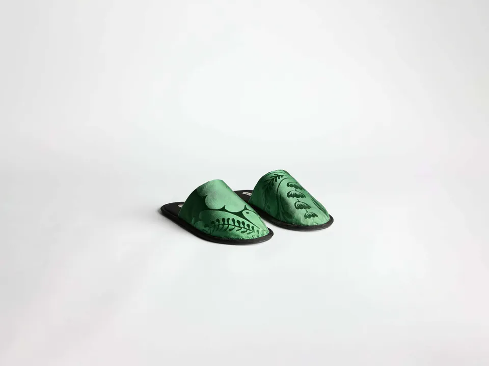J.W.Anderson Close Toe Slides Pantoletten Emerald Damen