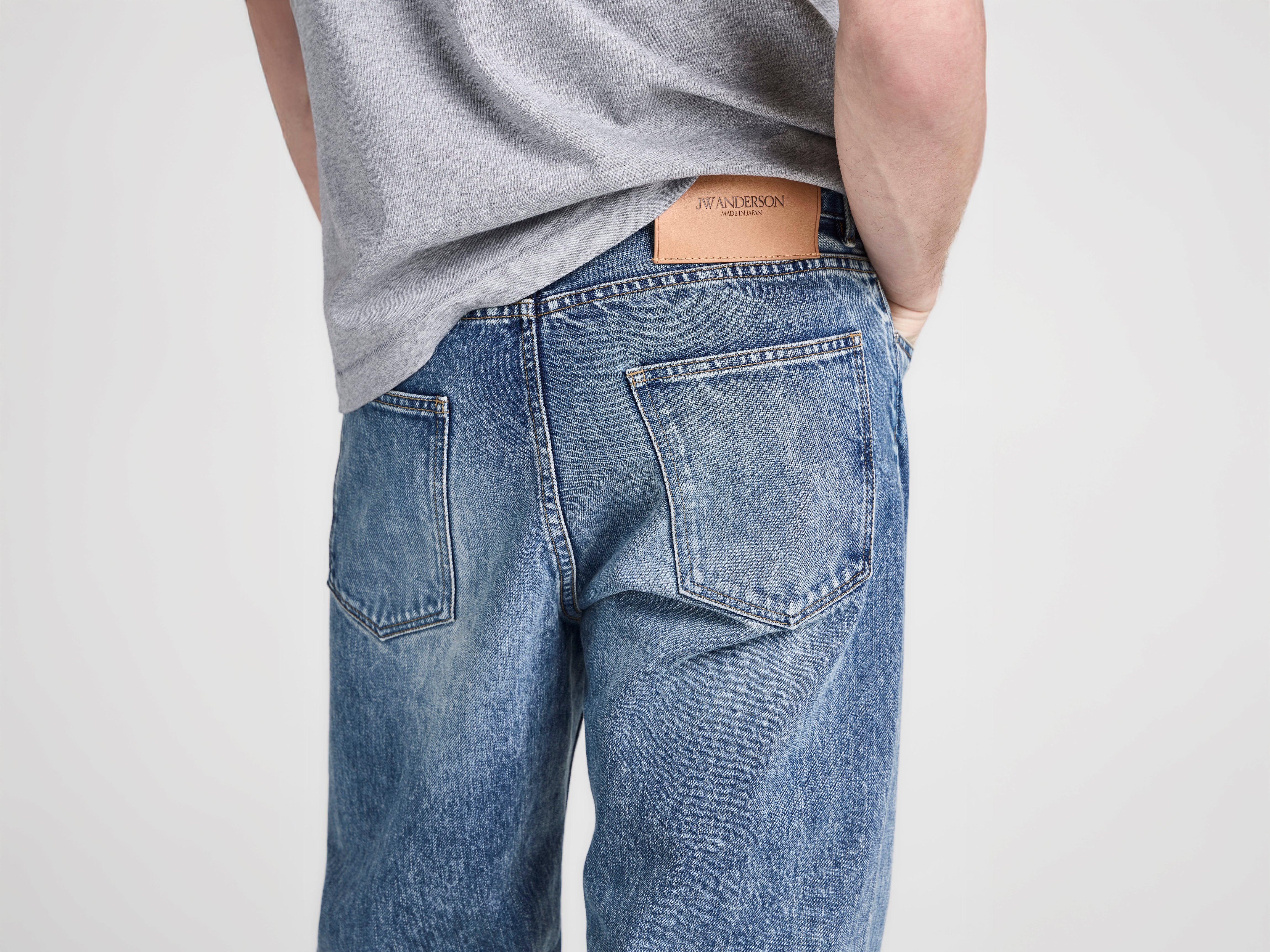 J.W.Anderson Jeans Straight Leg Jeans Herren Mittelblau