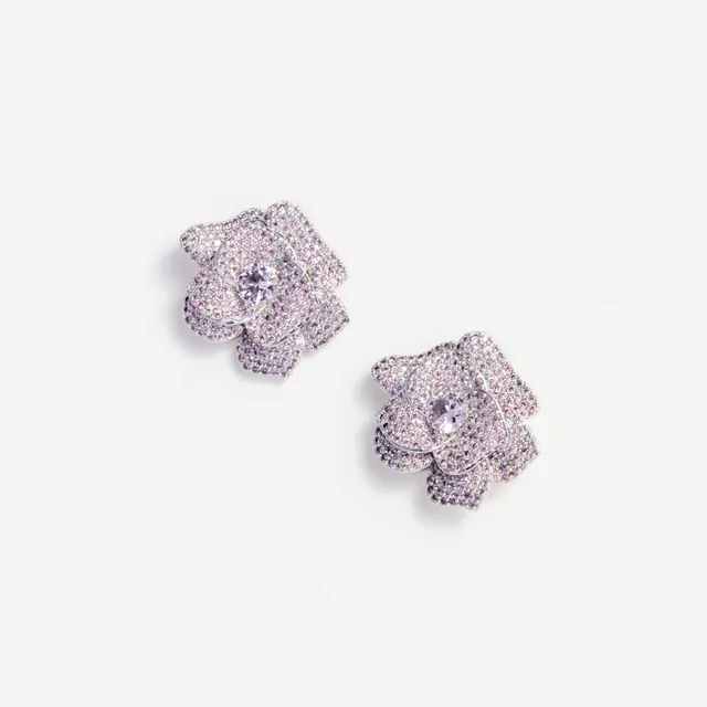 Self Portrait Pink Crystal Ohrringe pink One Size