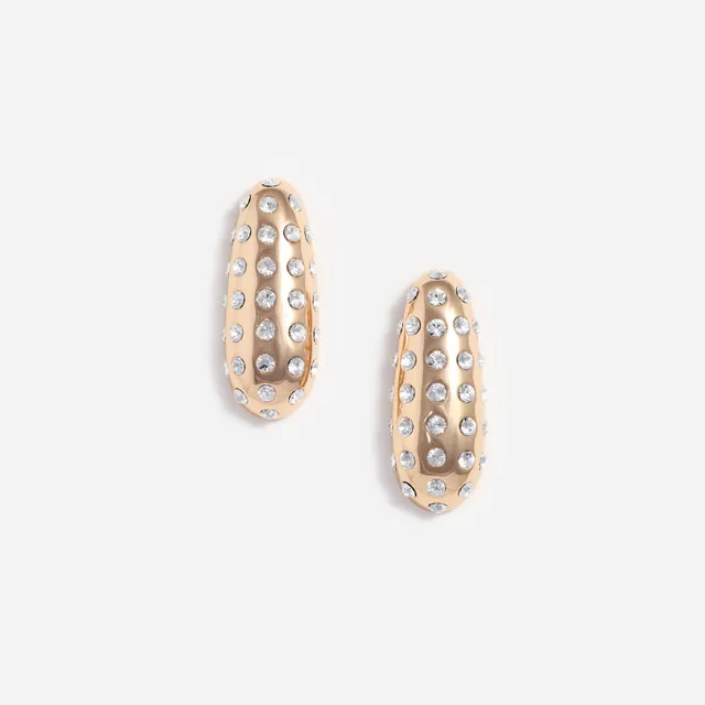 Self Portrait Jewellery Gold Crystal Ohrringe Goldstecker Kristall