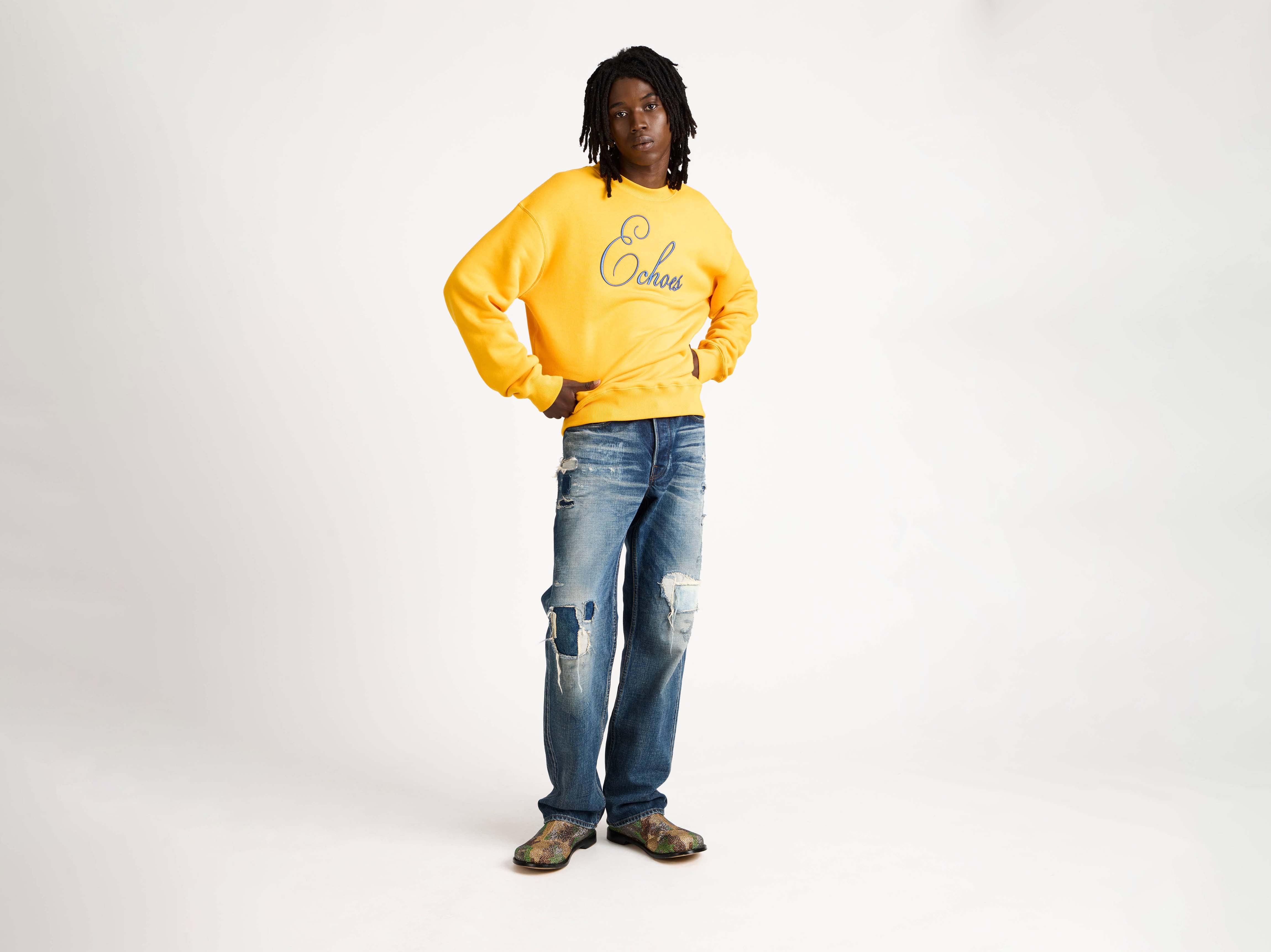 J.W.Anderson Echoes Sweatshirt Gold Herren