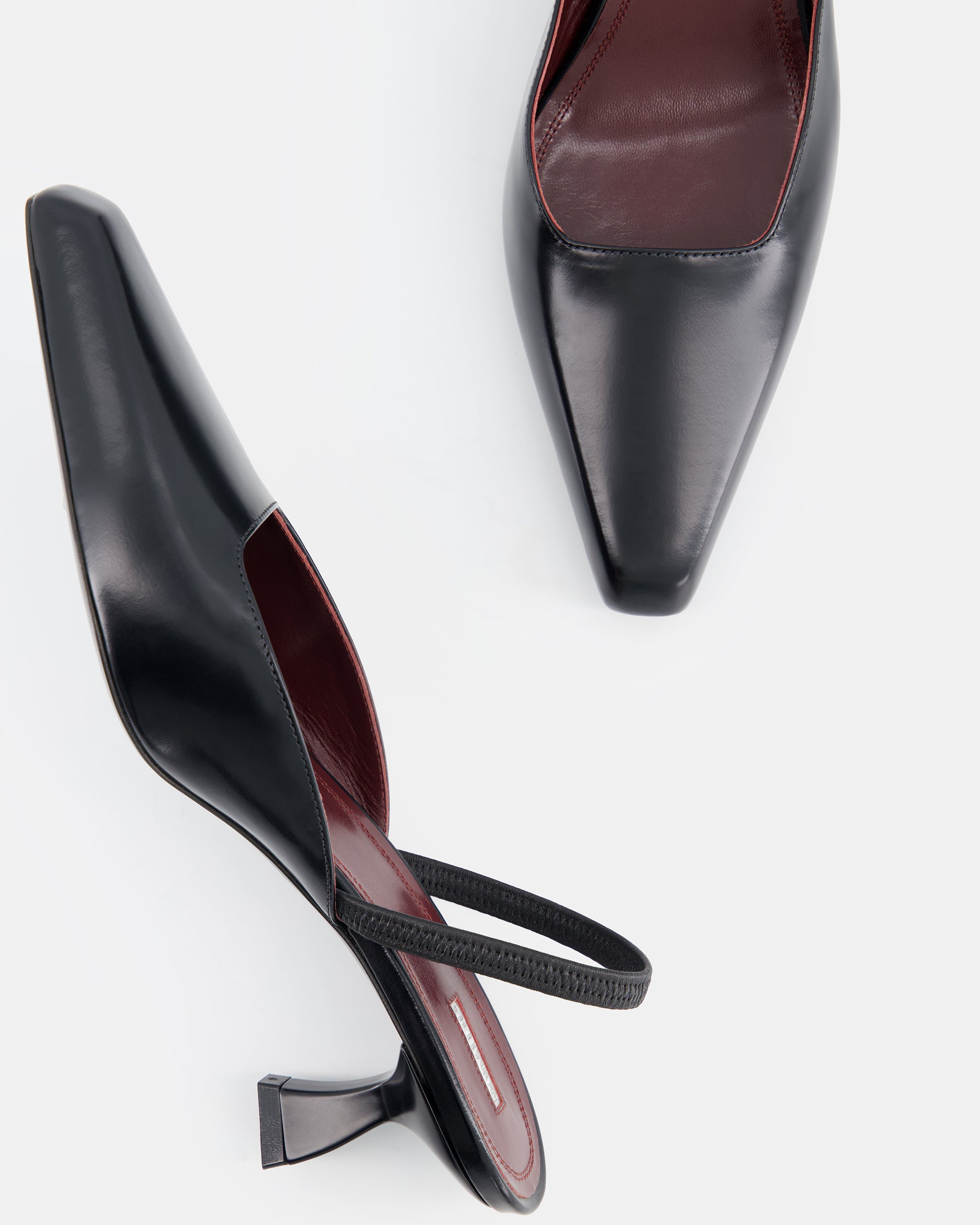Nodaleto Dona Sling Back 50 Slingback Schwarz Black Glassed