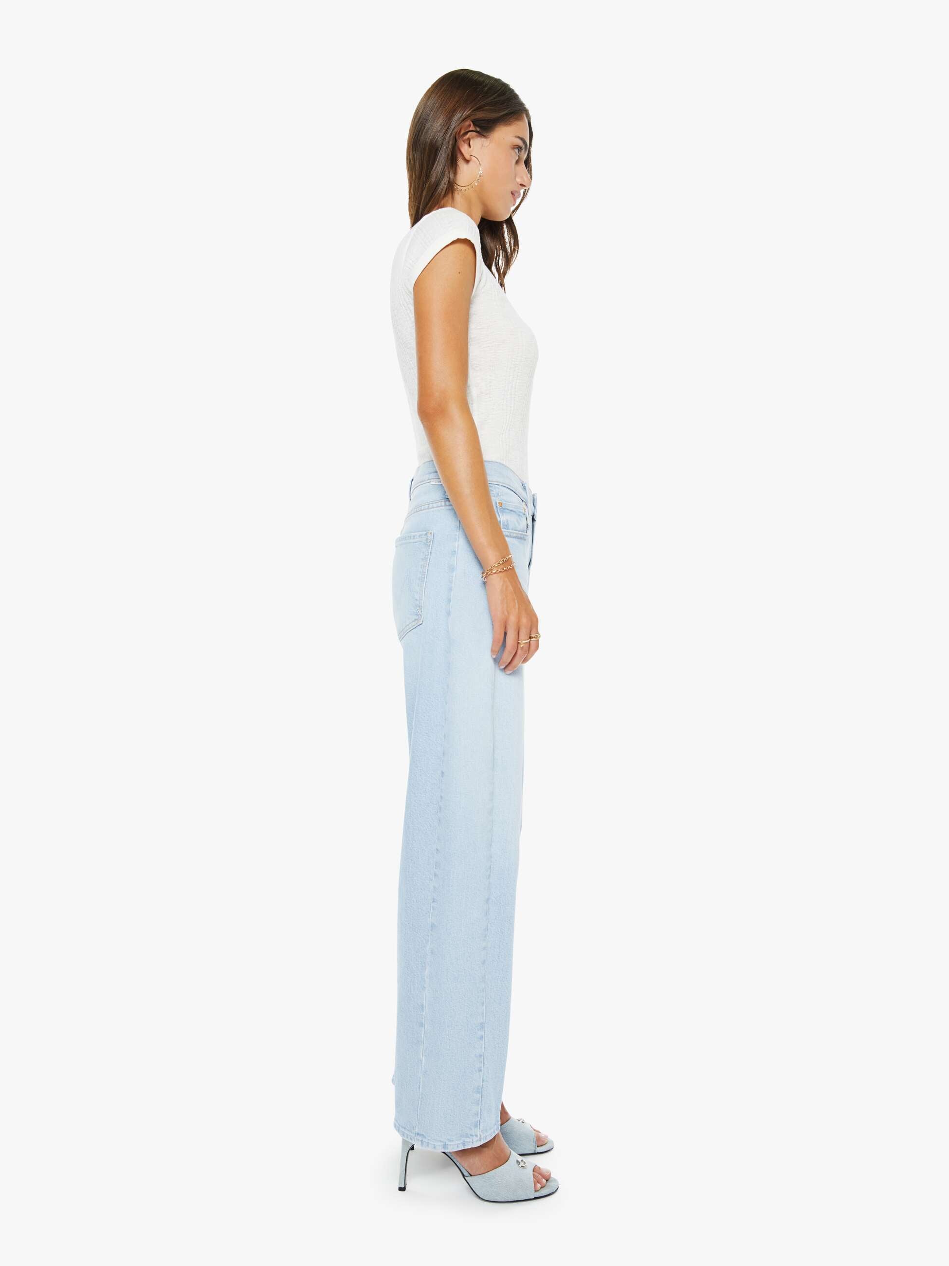 Mother The Mid Rise Half-Pipe Hover Jeans Instant Replay 29