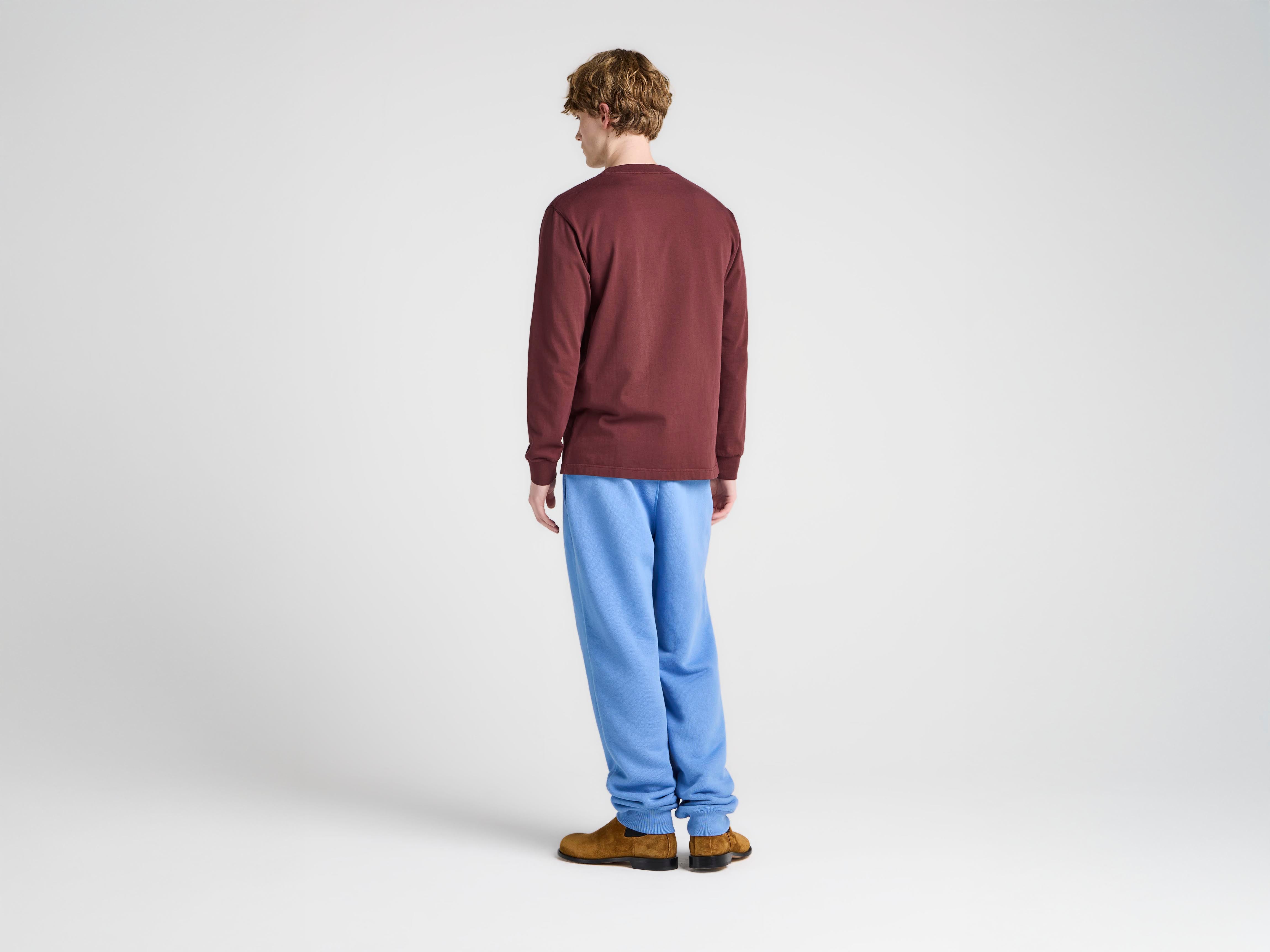 J.W.Anderson JWA Script T-Shirt Langarm Plum Baumwolle