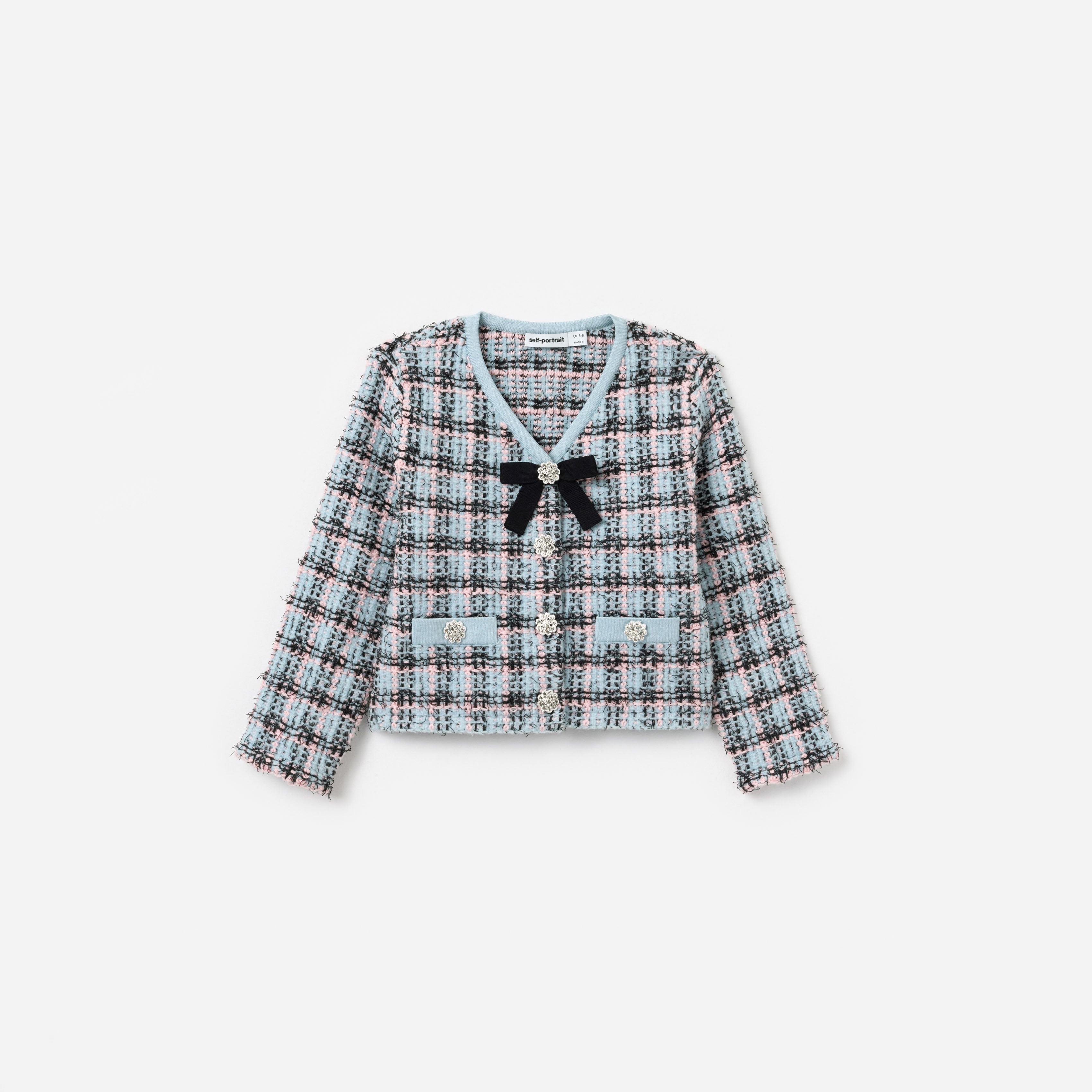 Self Portrait Kinder Strickjacke Bunt Streifen 3-12 J