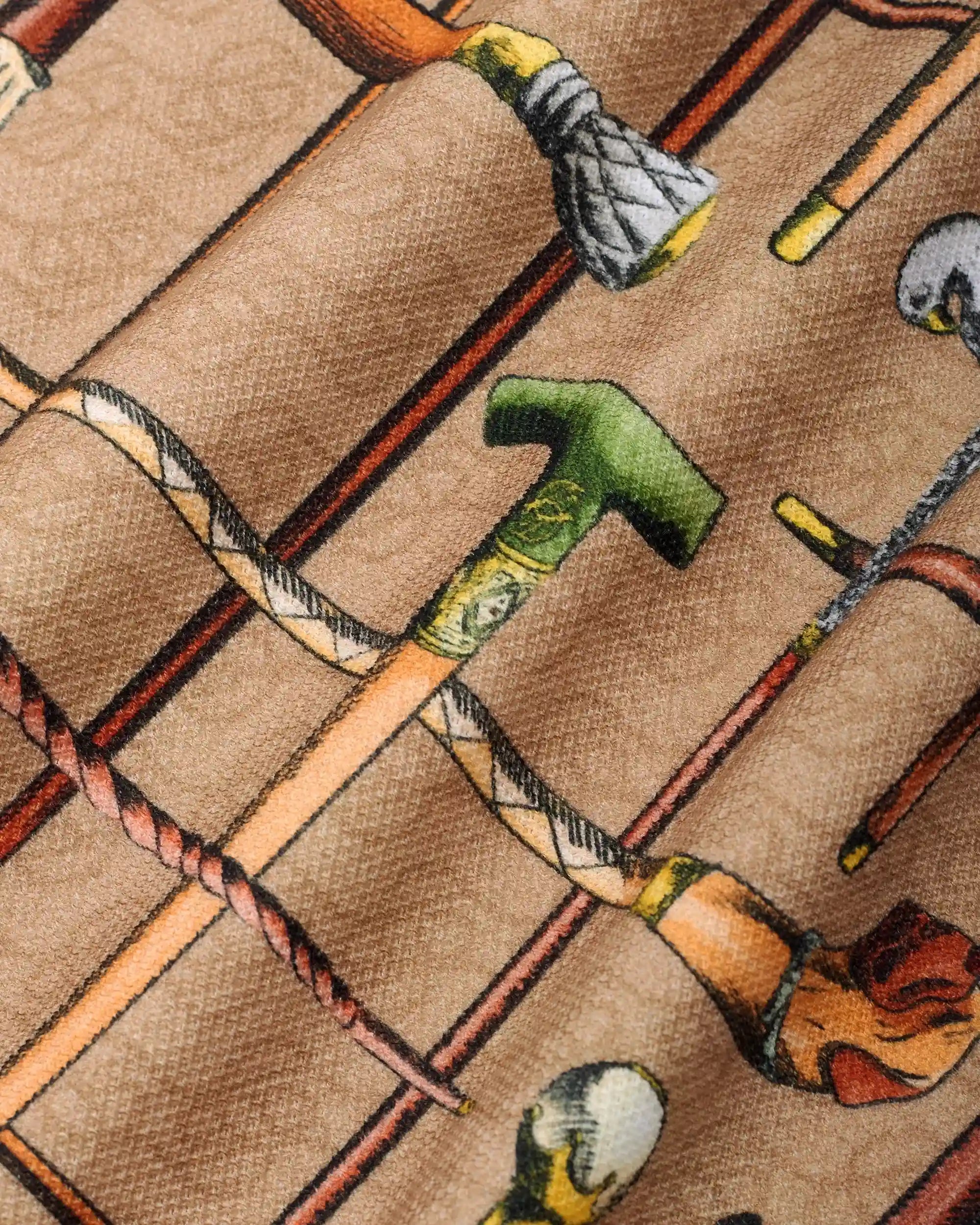 Drôle De Monsieur Polo Cannes Polo Dunkelbeige Print