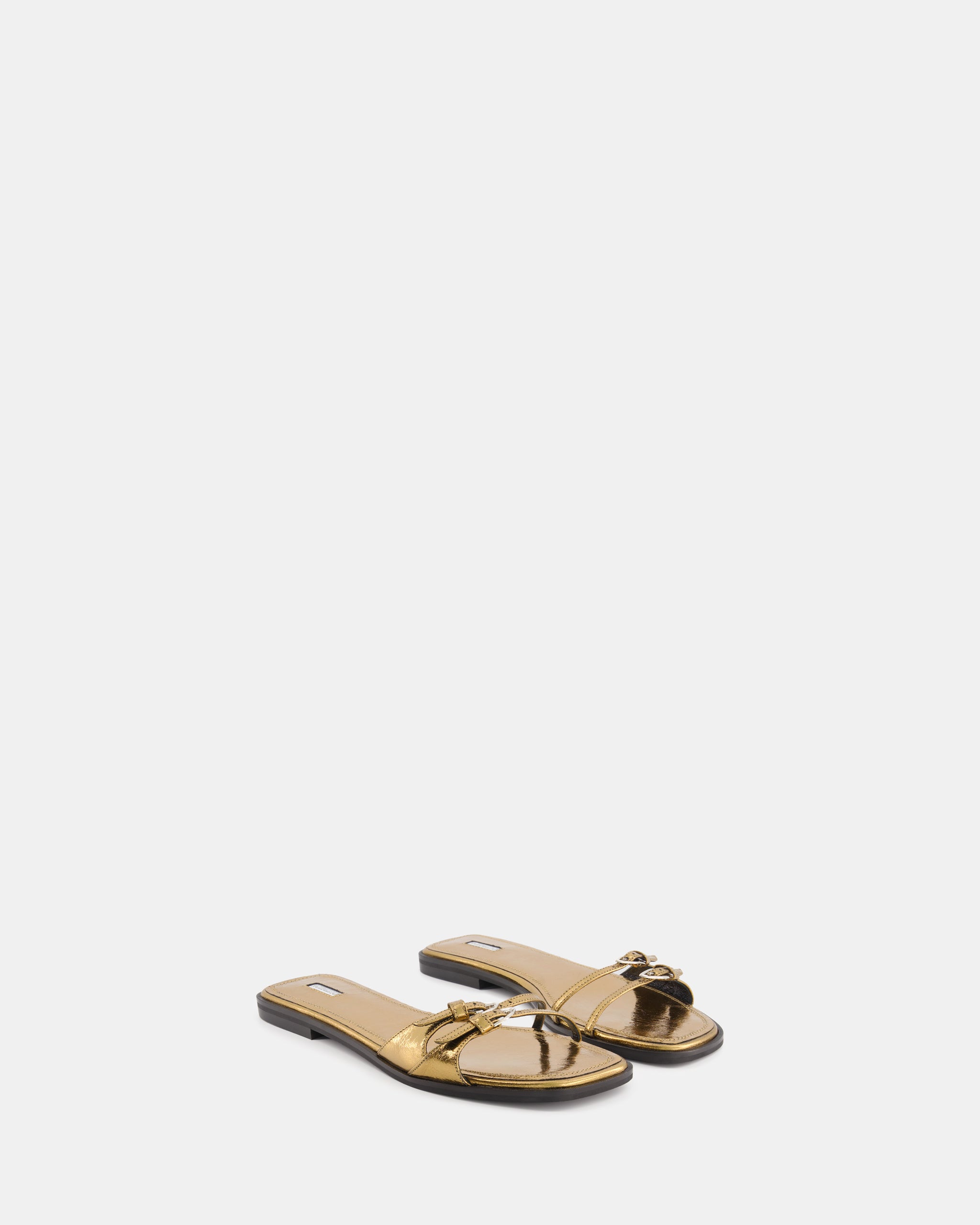 Nodaleto Nodstalgia Buckle 5 Sandalen Gold Crackle flach