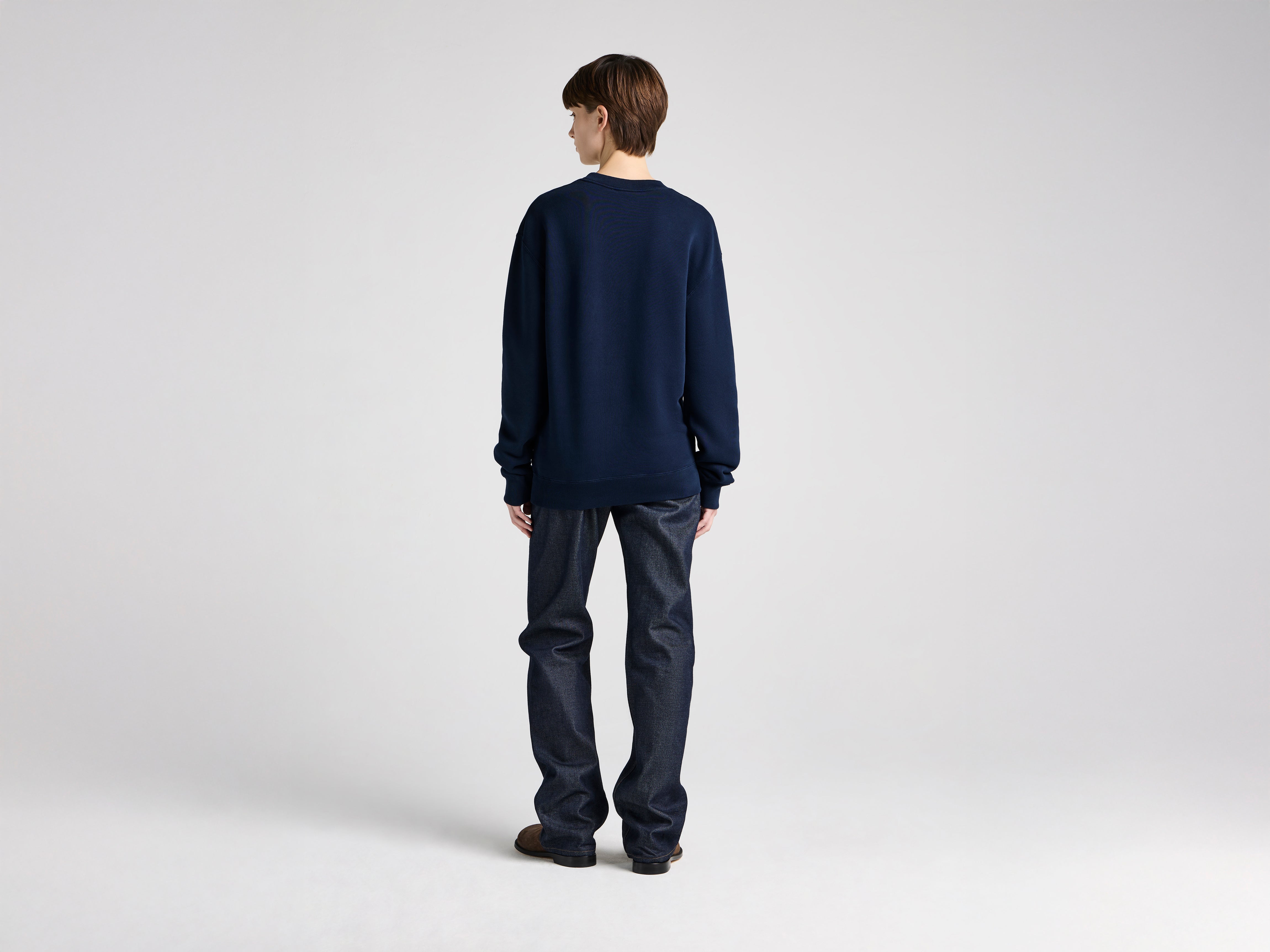 J.W.Anderson Anonymous Trade Sweatshirt Damen navy Stickerei