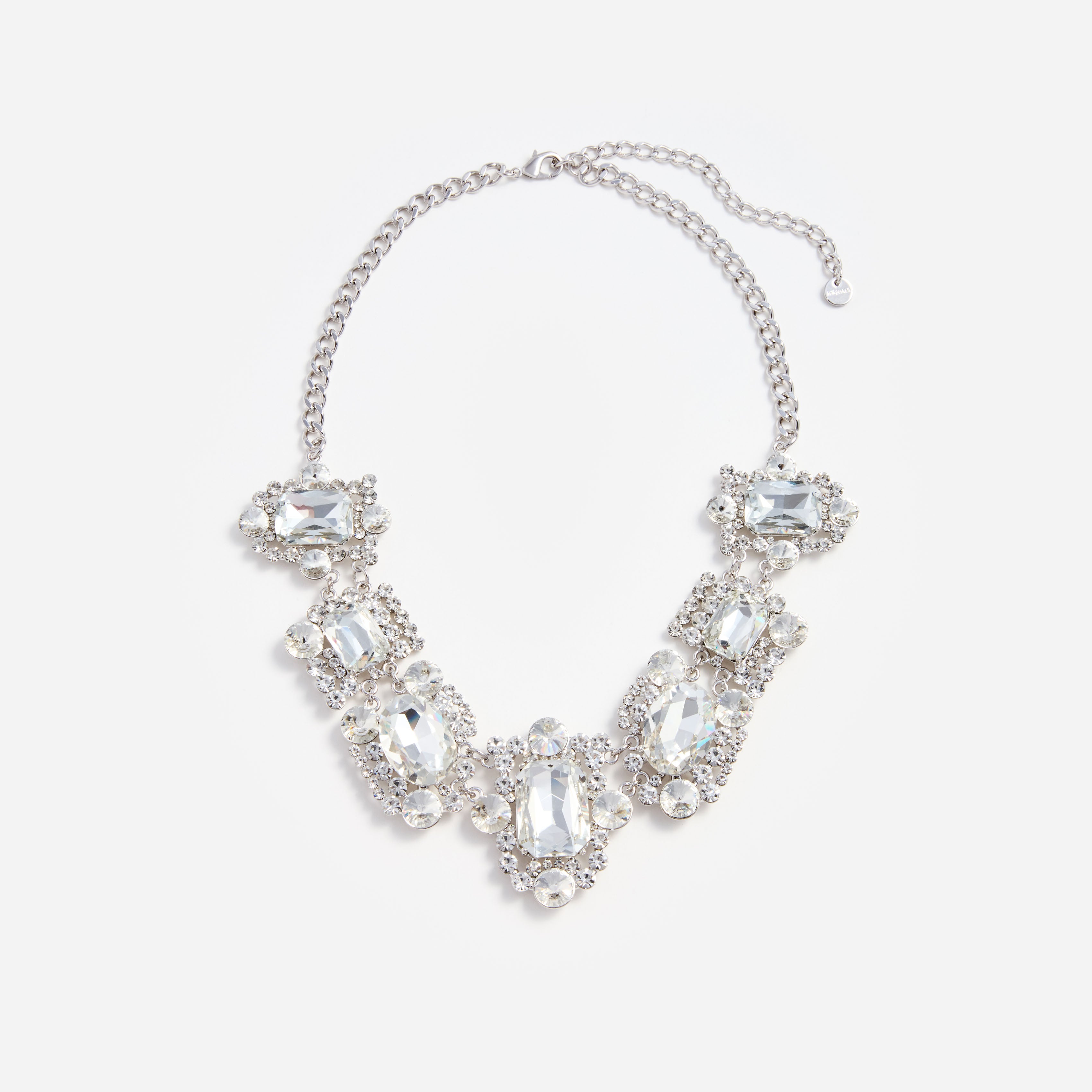 Self Portrait Silver Crystal Cluster Halskette Silber One Size