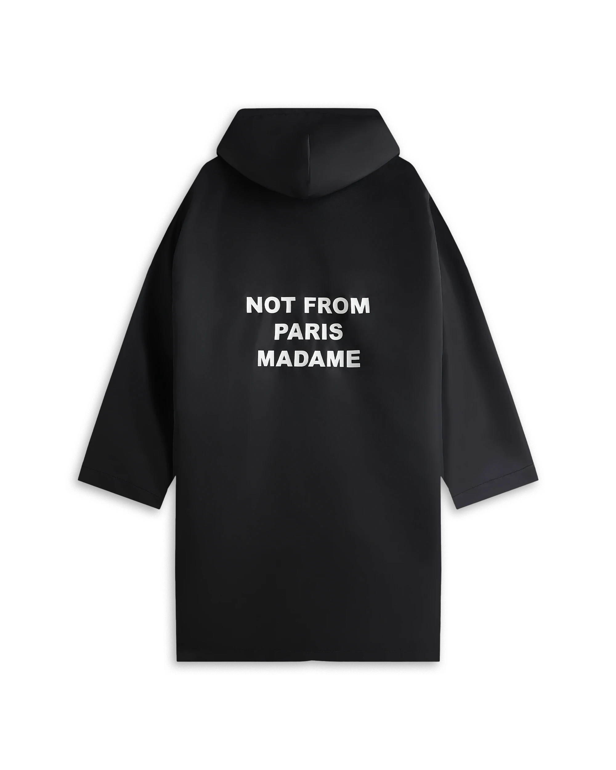 Drôle De Monsieur La Parka Slogan Parka Schwarz Nylon