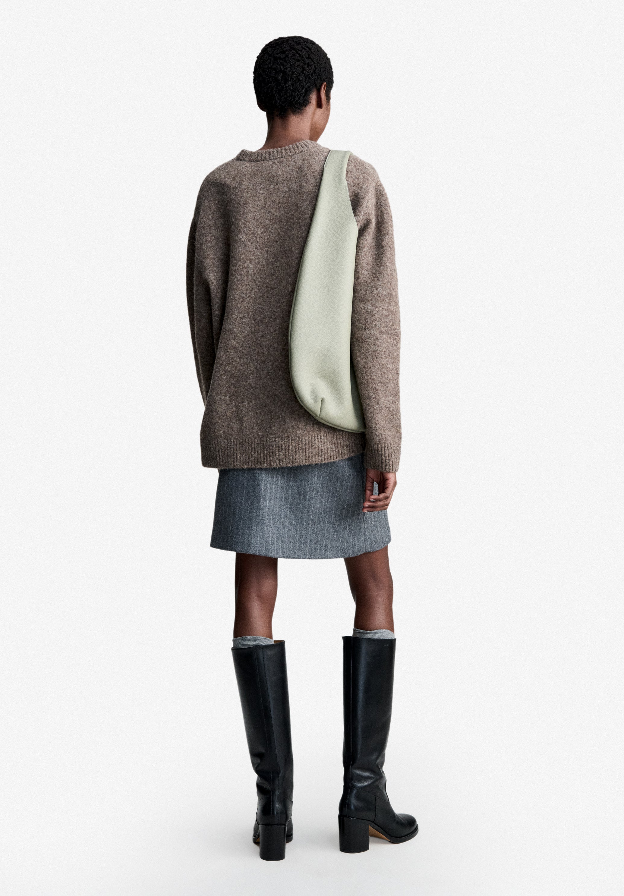 A.P.C. Pullover taupebraun weit Strickpullover Damen M