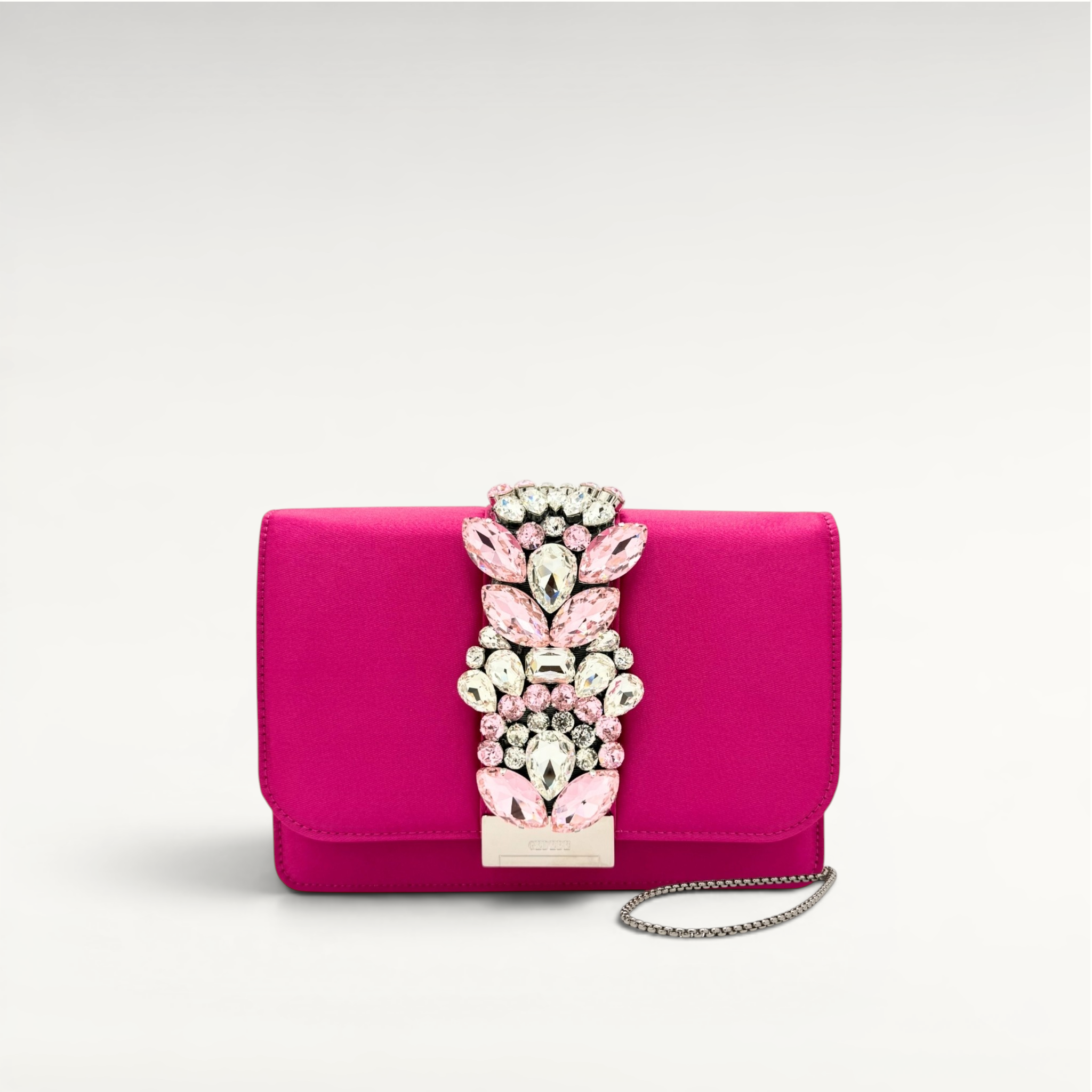 Gedebe Cliky Satin Schmuckstickerei Abend-Clutch 21cm
