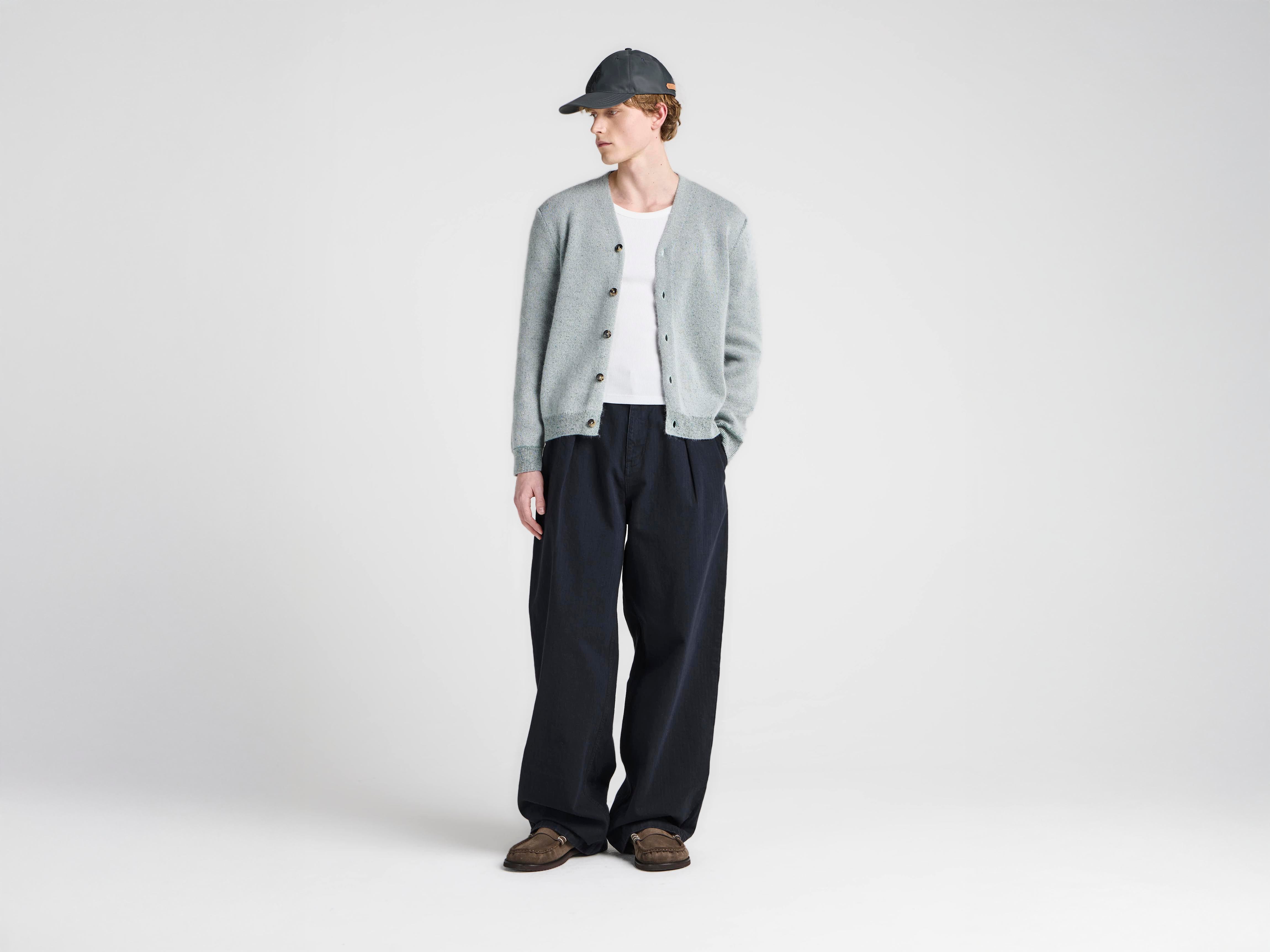 J.W.Anderson Knitwear Mohair Cardigan Herren Hellgrau