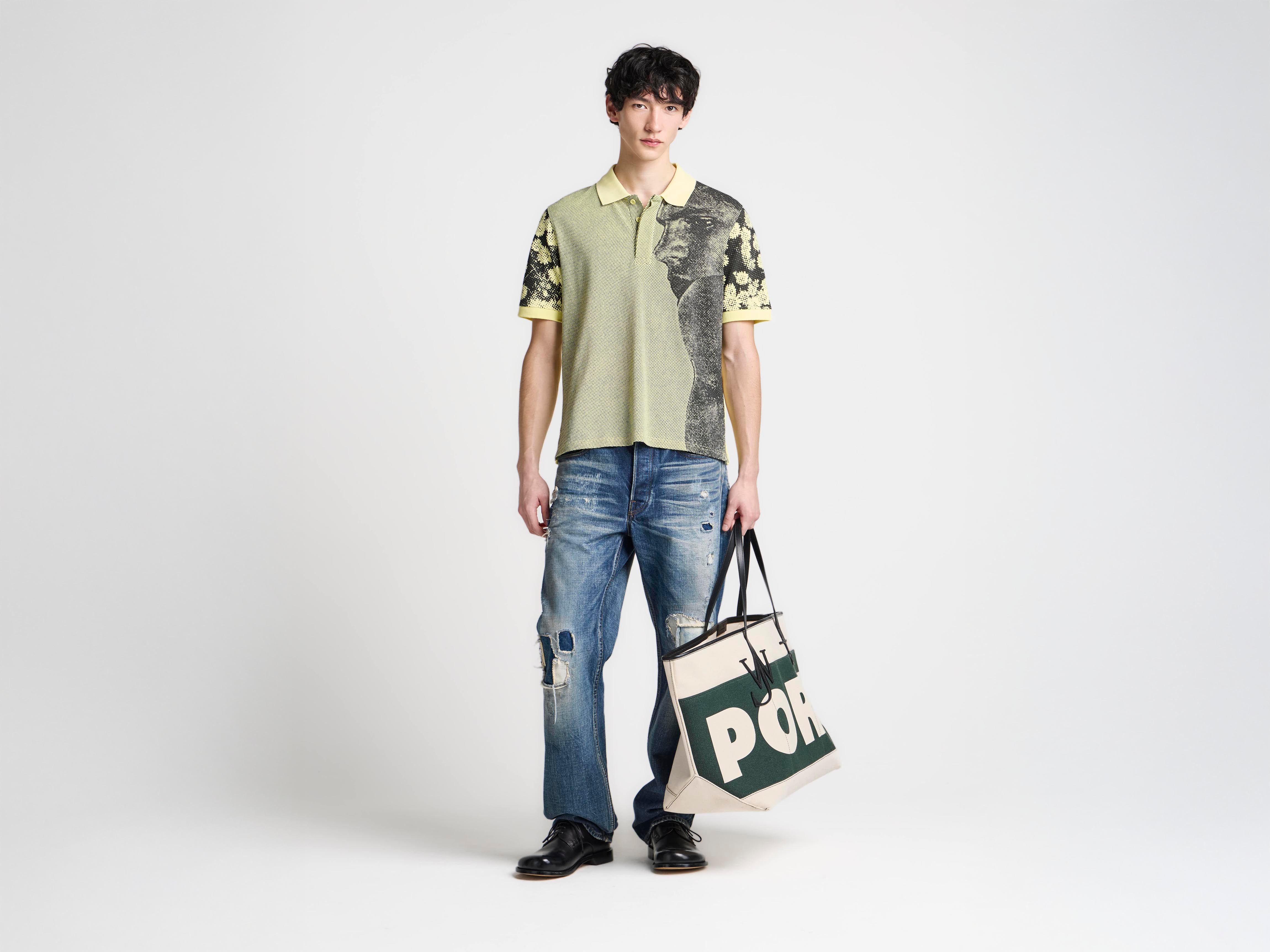 J.W. Anderson Man with Daisies Polo Hellgelb Jersey