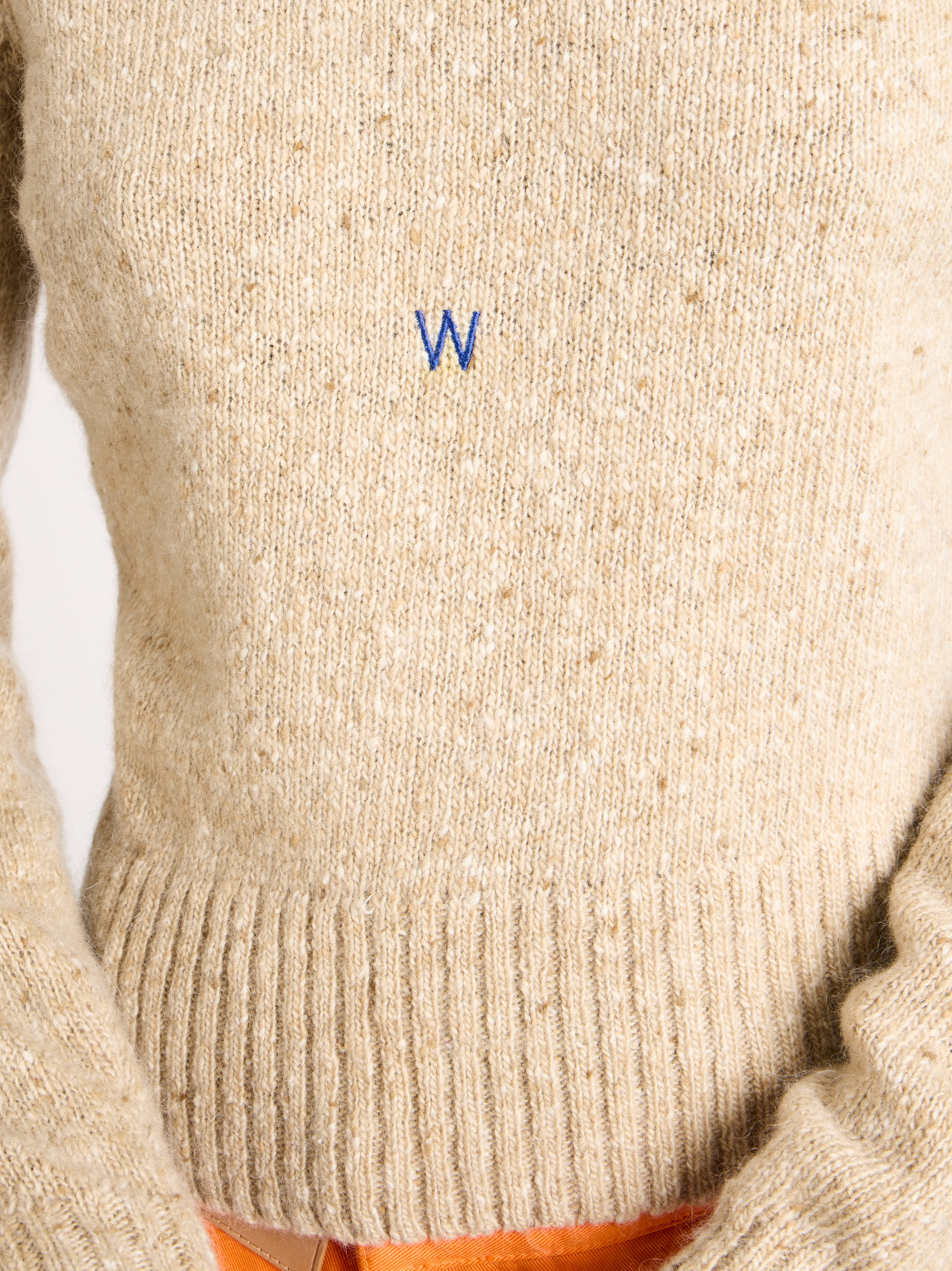 J.W.Anderson Embroidered Jumper Pullover Oatmeal