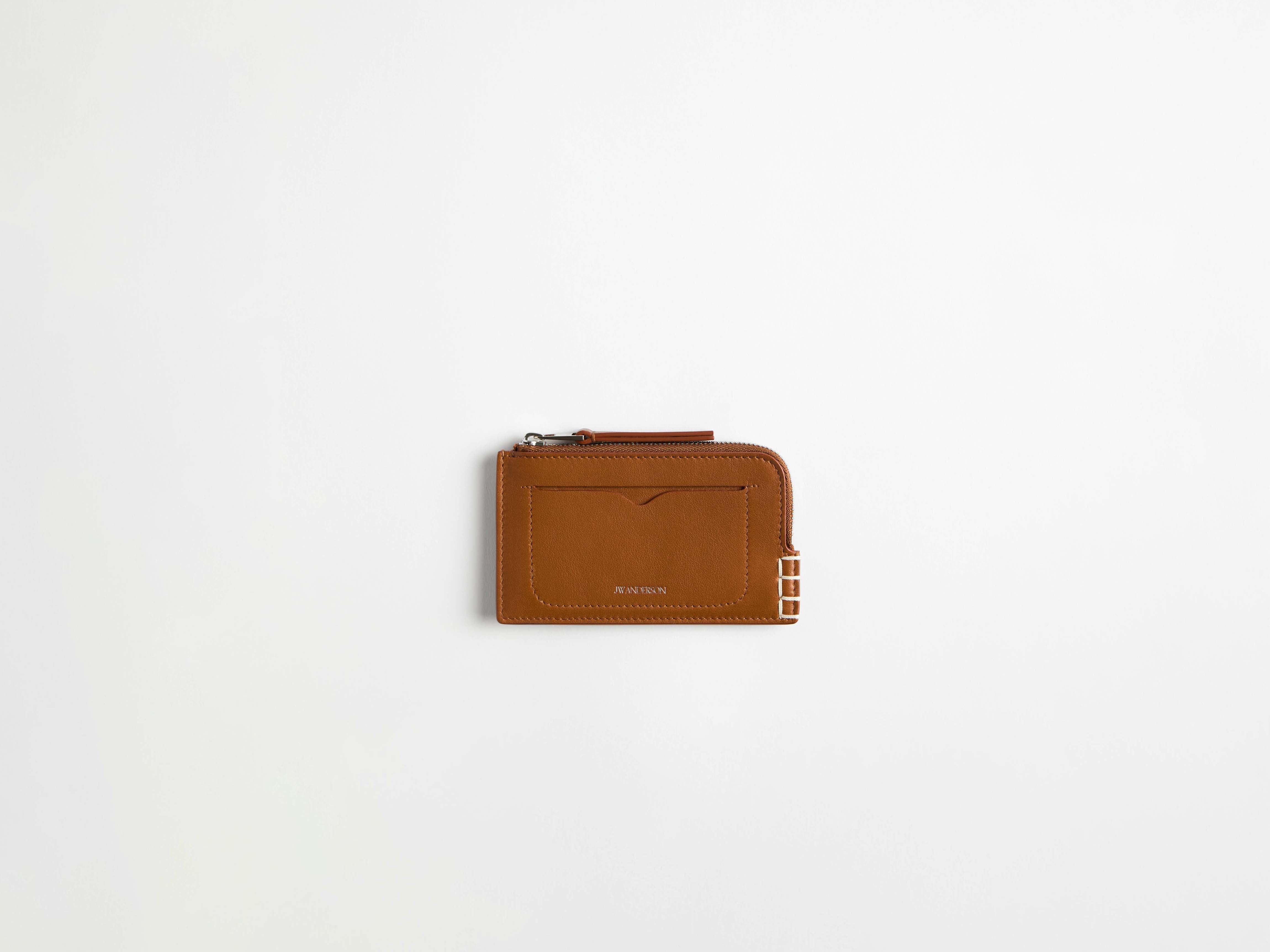 J.W.Anderson Loafer Zip Wallet Geldbörse Tan Leder