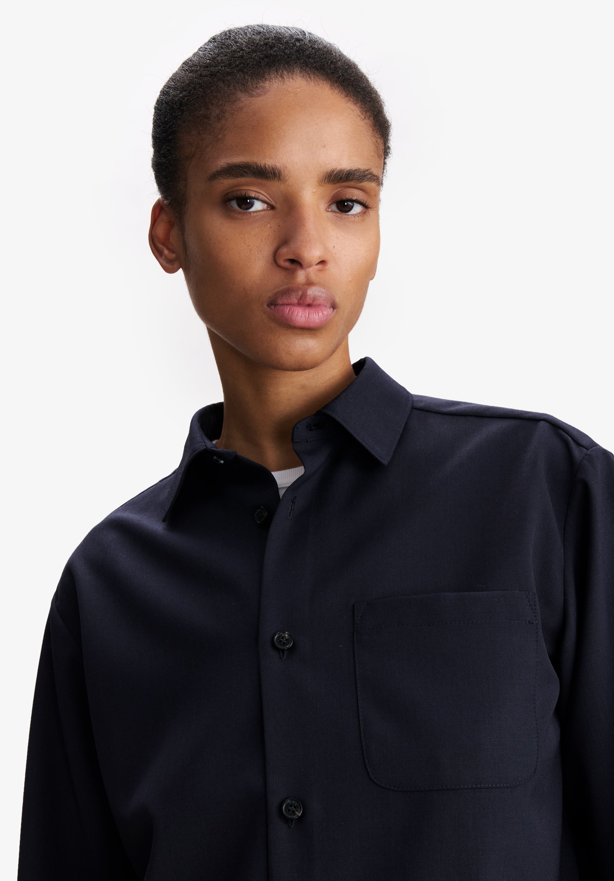 A.P.C. Overshirt marineblau recycelt Gr. 38