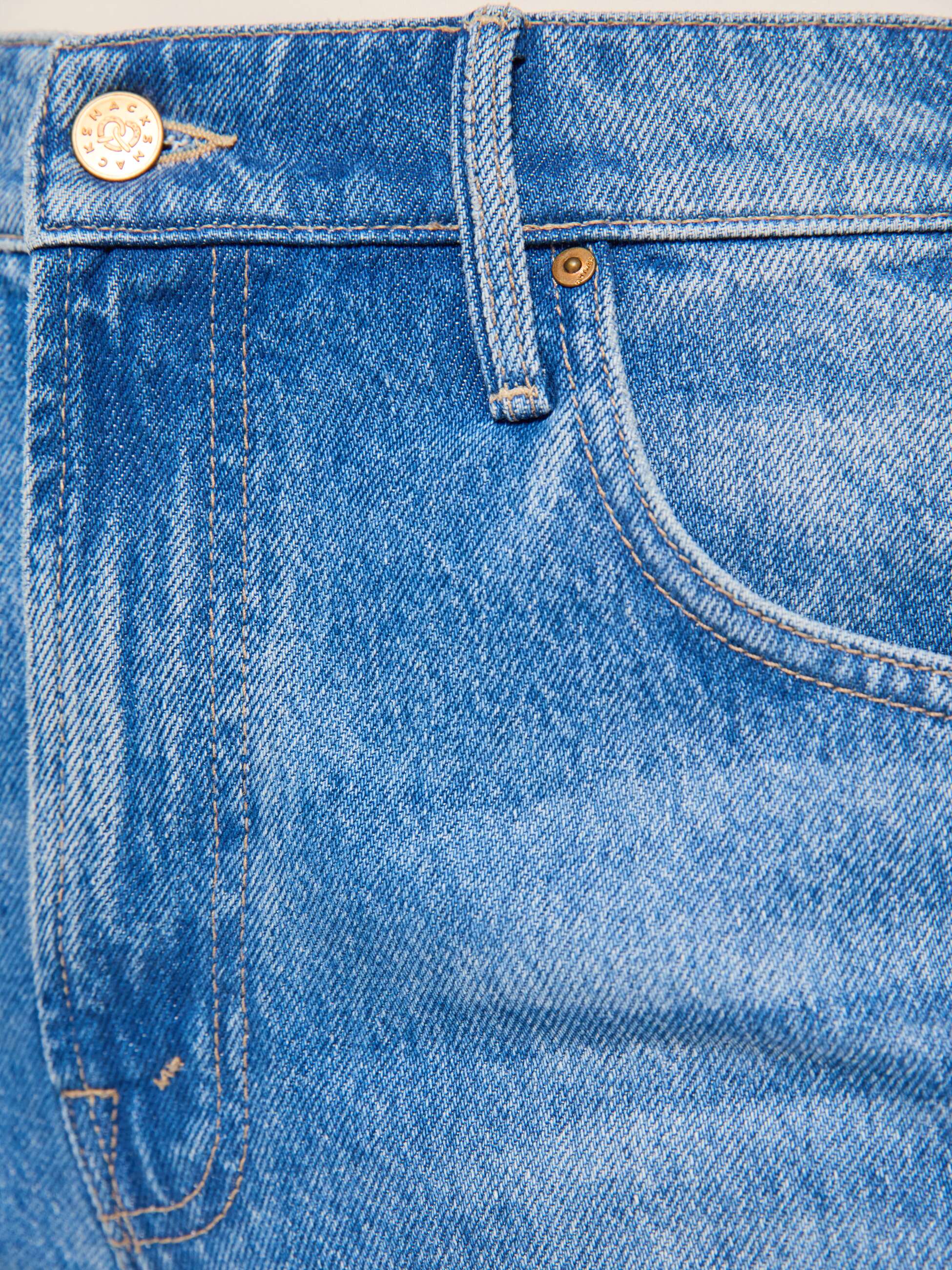 Mother Snacks Skimp Jeans Blau Wide Leg Recycled