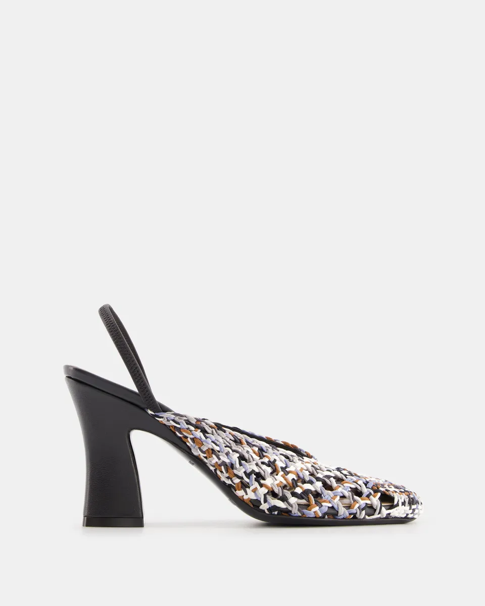Nodaleto Nodstalgia Anya 90 Slingback Black Yarn 9 cm