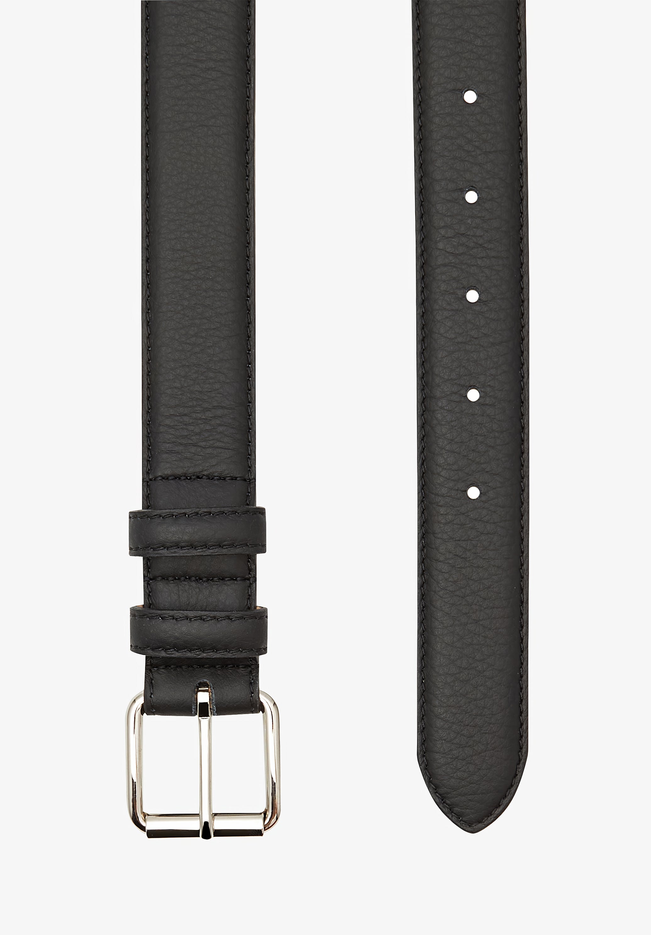 A.P.C. Paris Gürtel Glattleder Silberschnalle