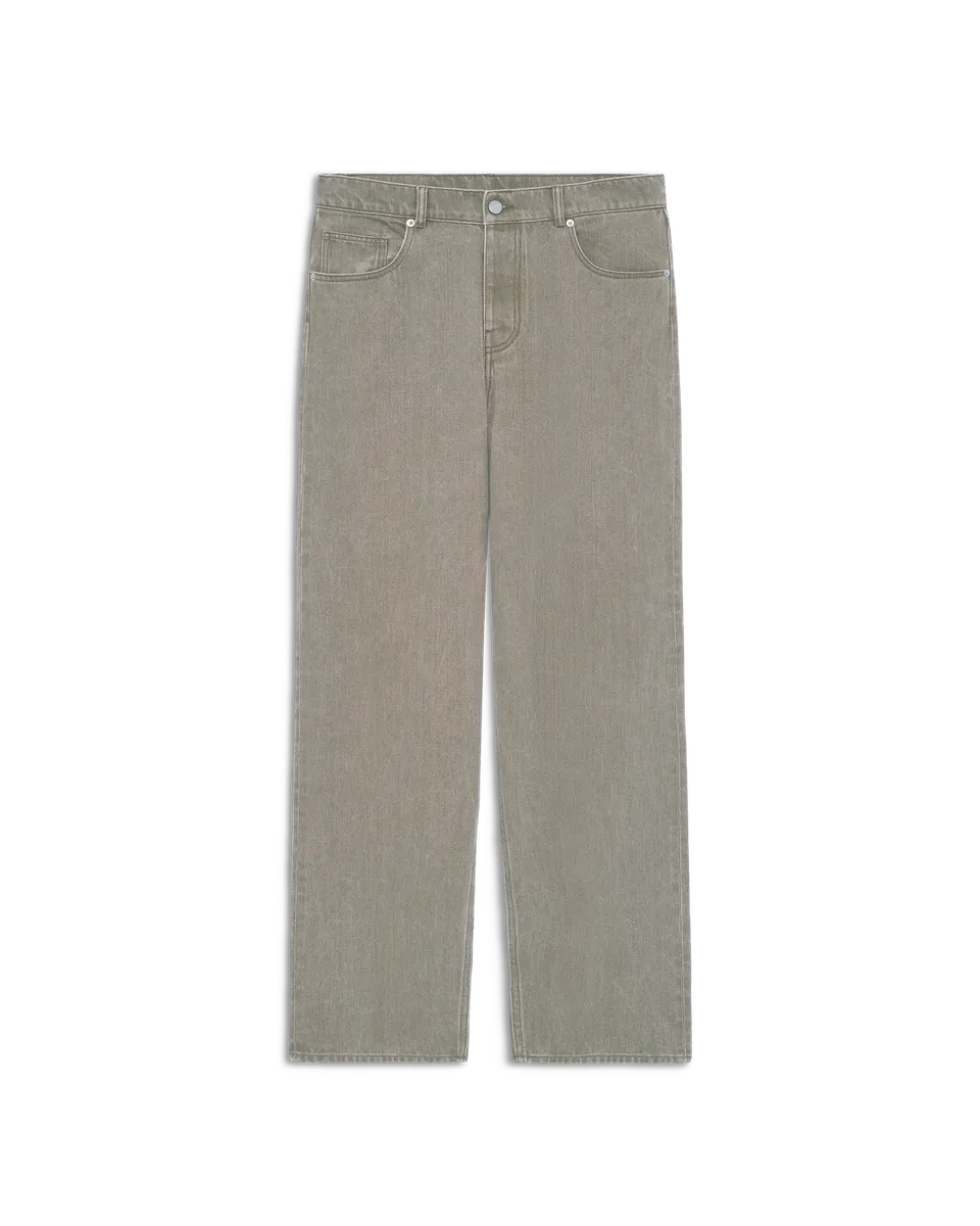 Drôle De Monsieur Straight Jeans Khaki Bio-Baumwolle