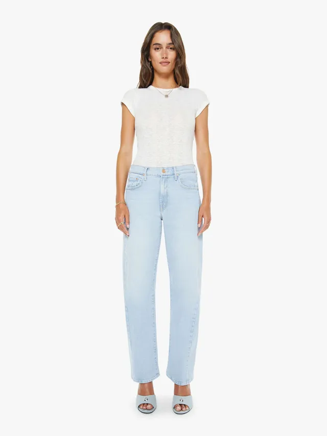 Mother The Mid Rise Half-Pipe Hover Jeans Instant Replay 29