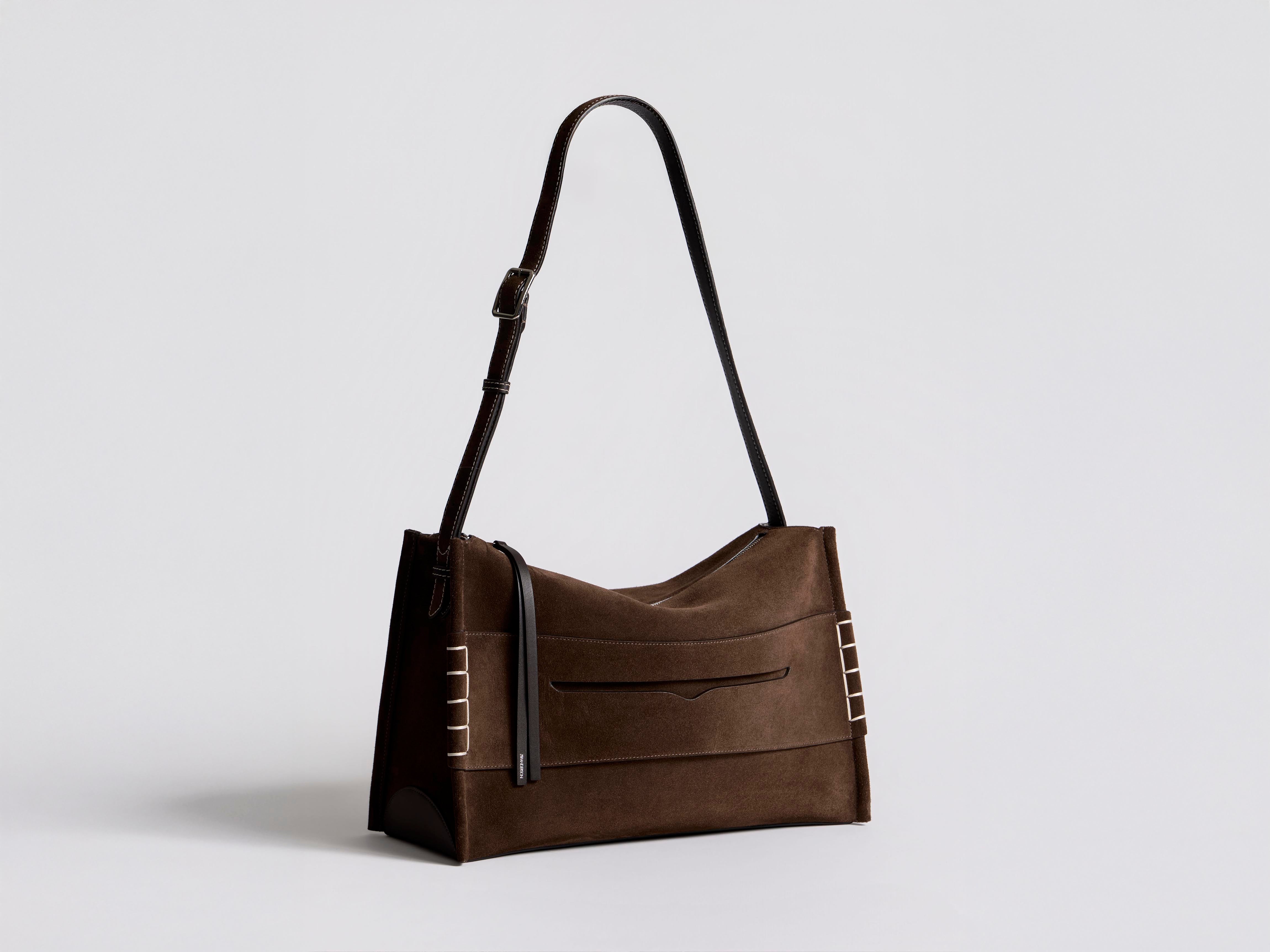 J.W.Anderson Bags Messenger Loafer Bag Tasche Braun Suede