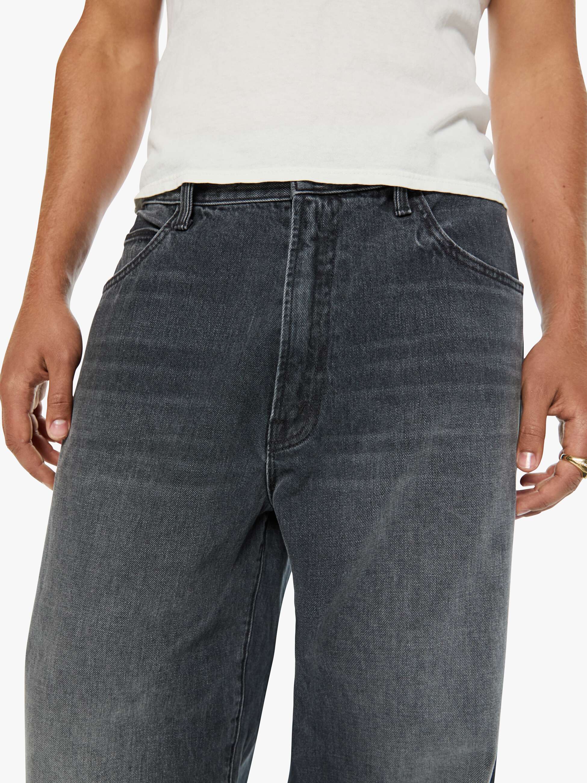 Mother Menace Dead To Rights Jeans Herren Grau Straight