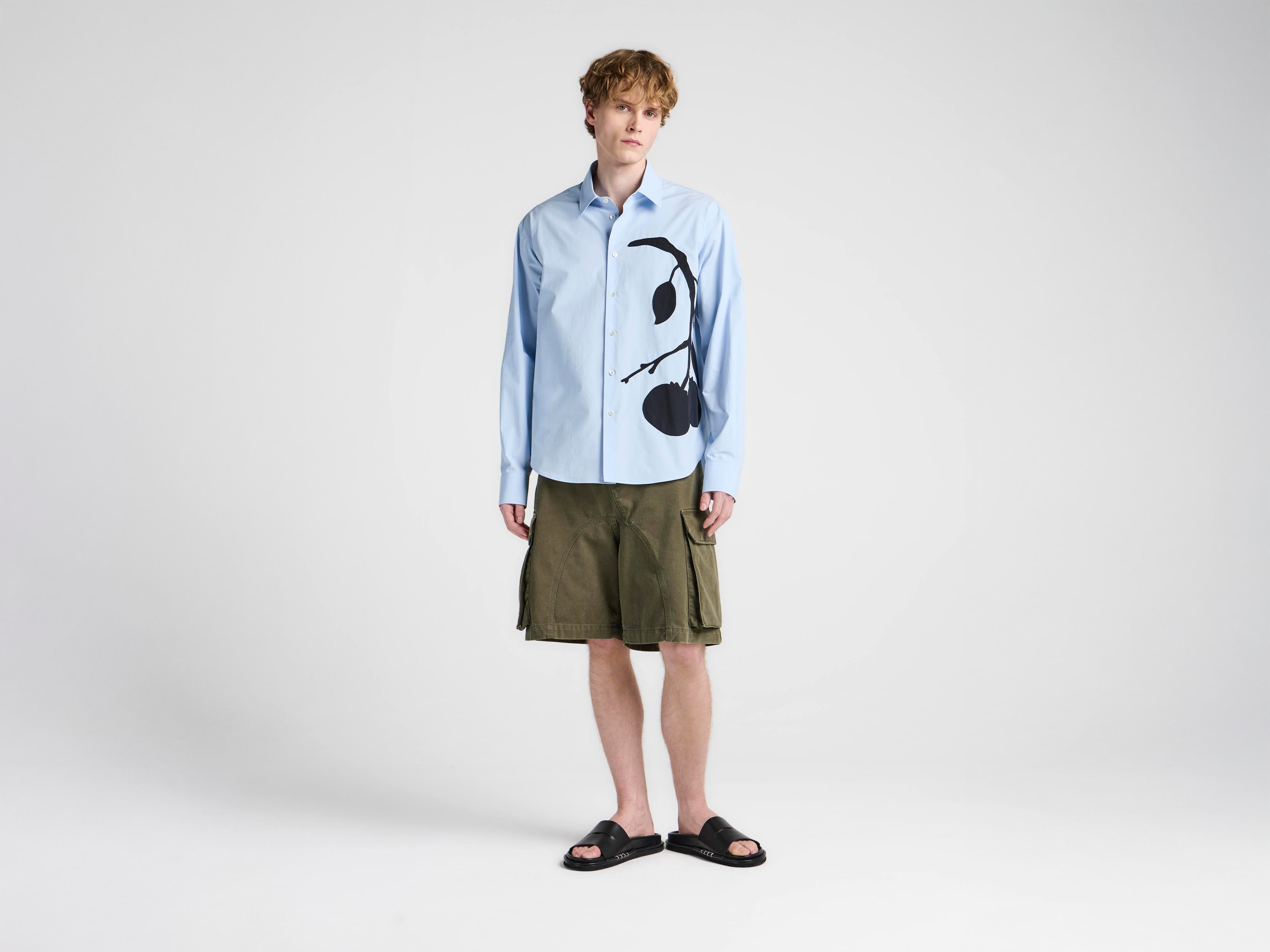 J.W.Anderson Twisted Patch Shorts Khaki Herren Baumwolle