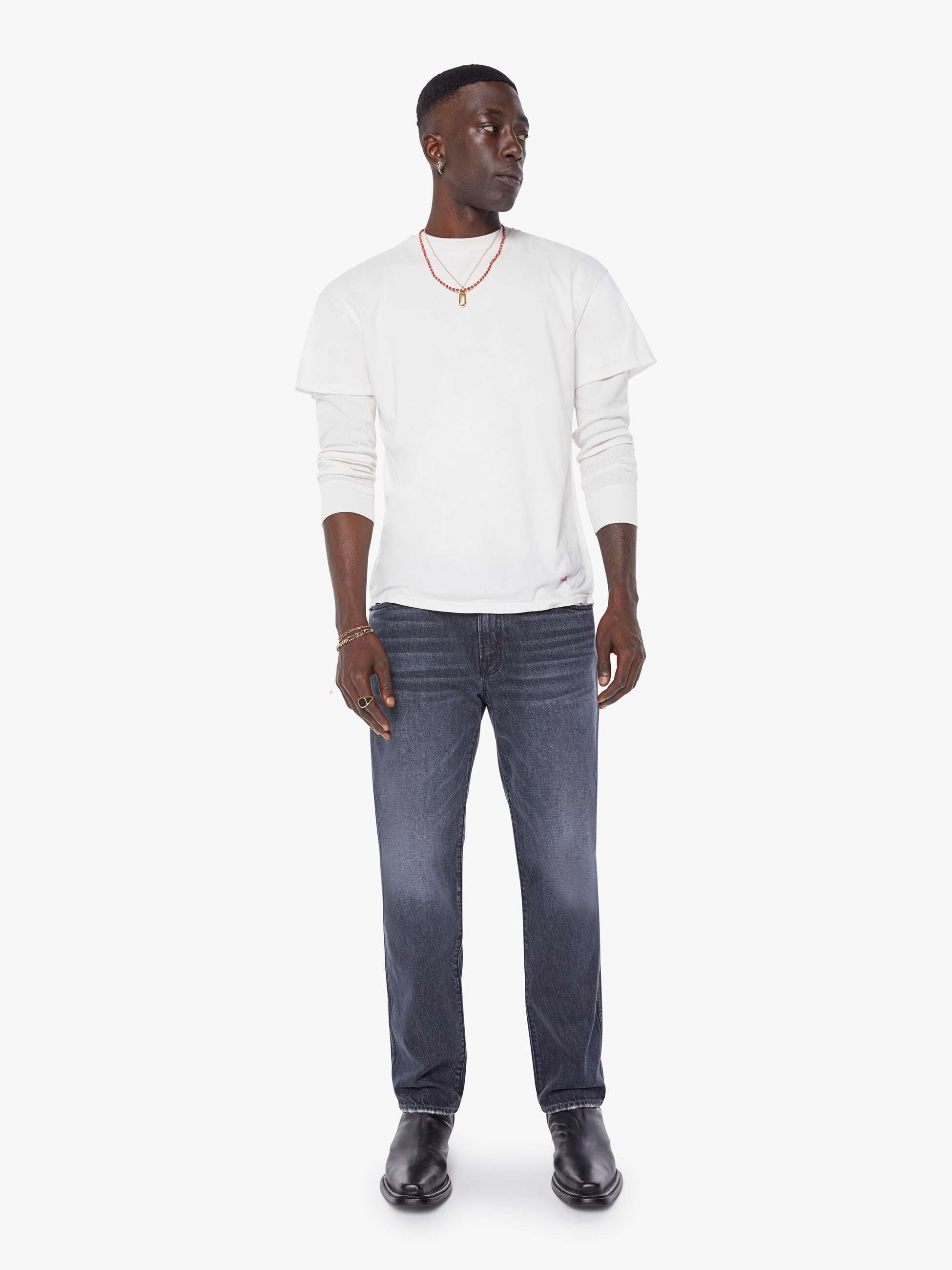 Mother The Bronco The Final Curtain Jeans Schwarz