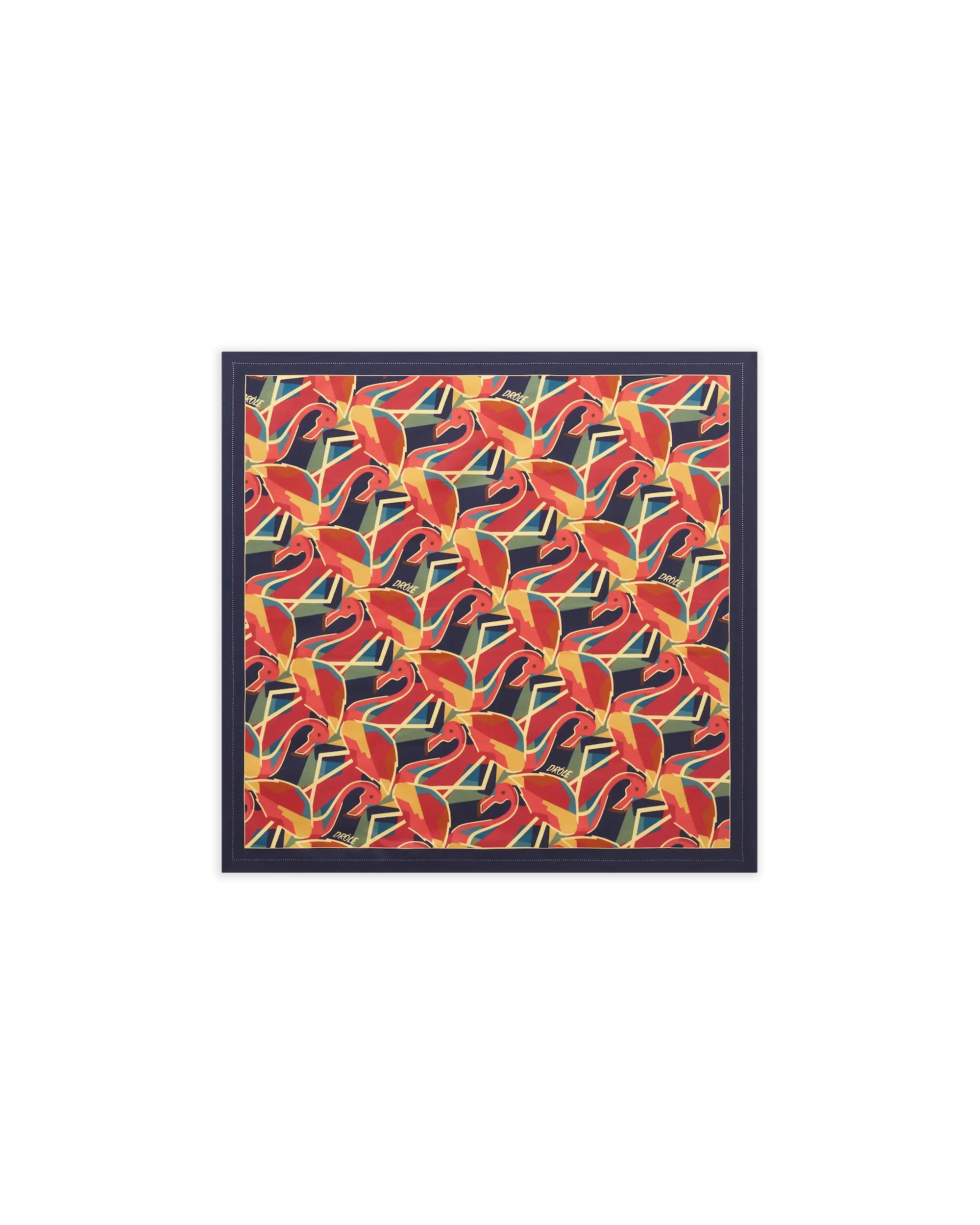 Drôle De Monsieur Flamingo Bandana Seidentuch multicolor