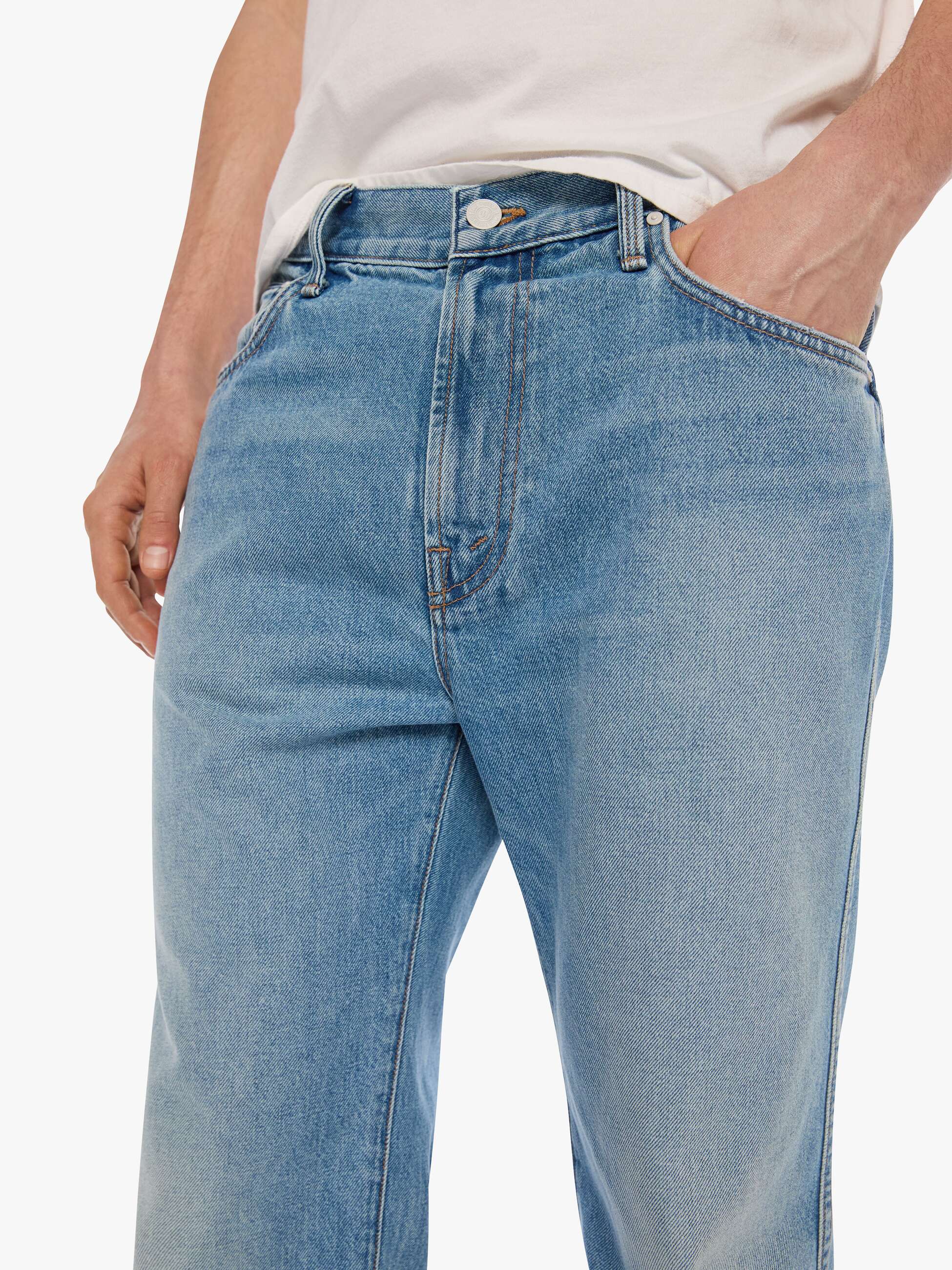 Mother The Bronco Last Man Standing Jeans Hellblau Straight