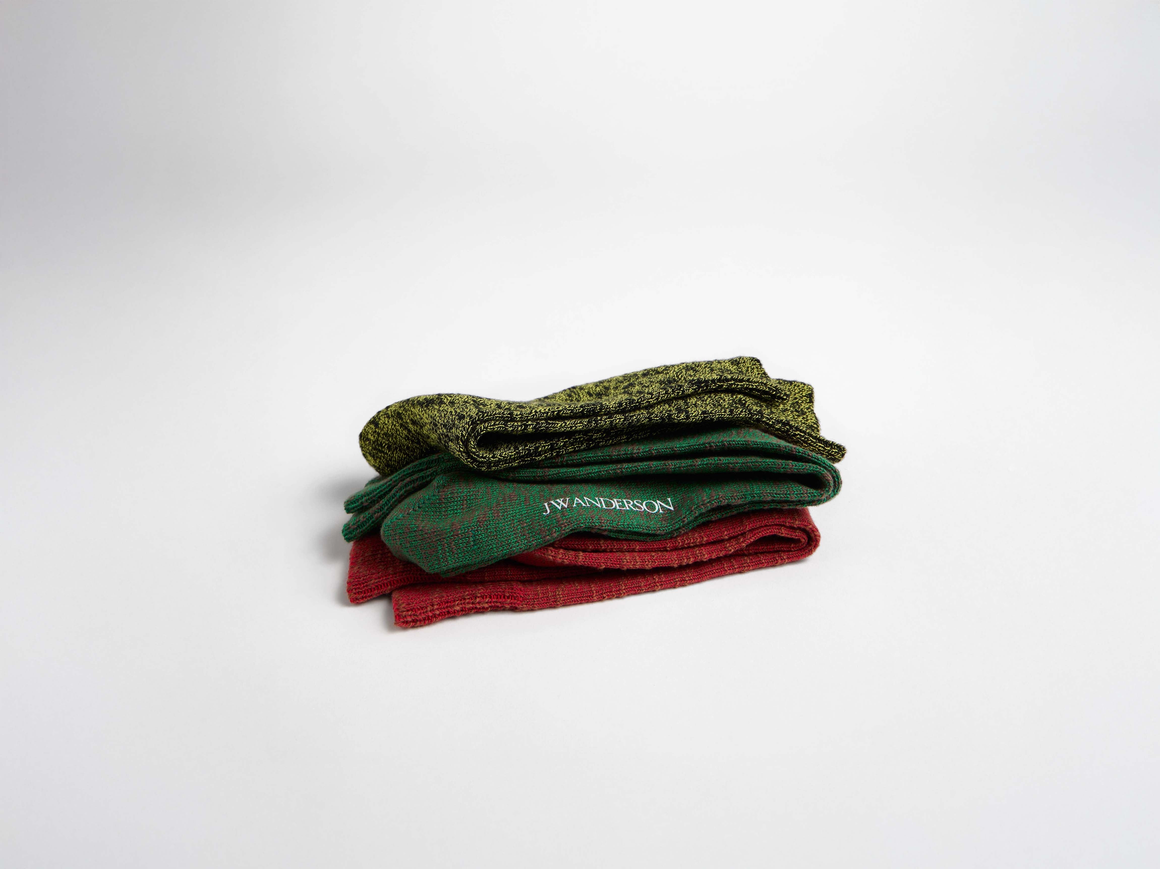 J.W.Anderson Socks Cotton Slub Socke Bottle Green Grün