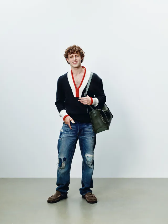 J.W.Anderson Knitwear Contrast Trim Pullover Schwarz