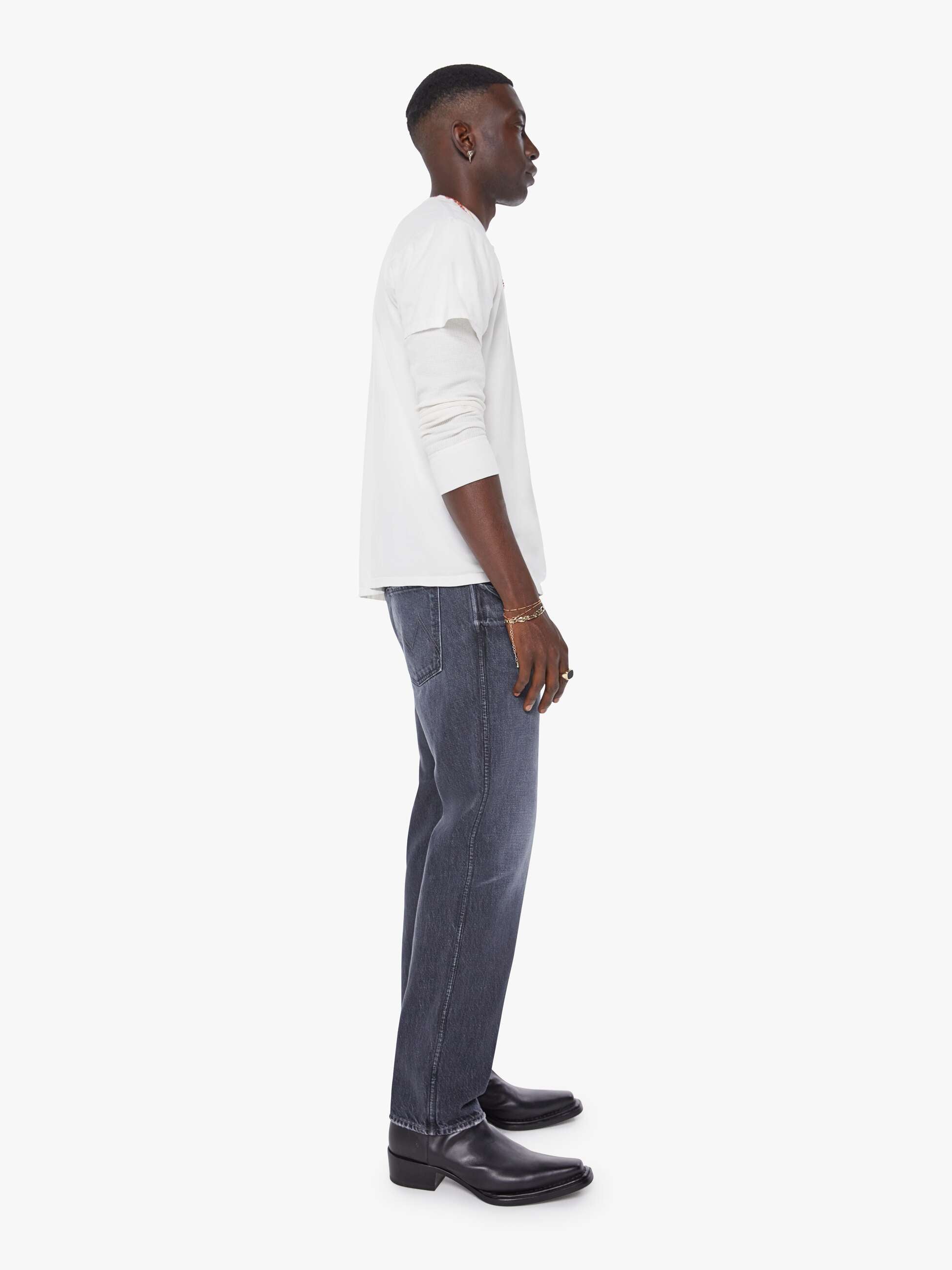 Mother The Bronco The Final Curtain Jeans Schwarz