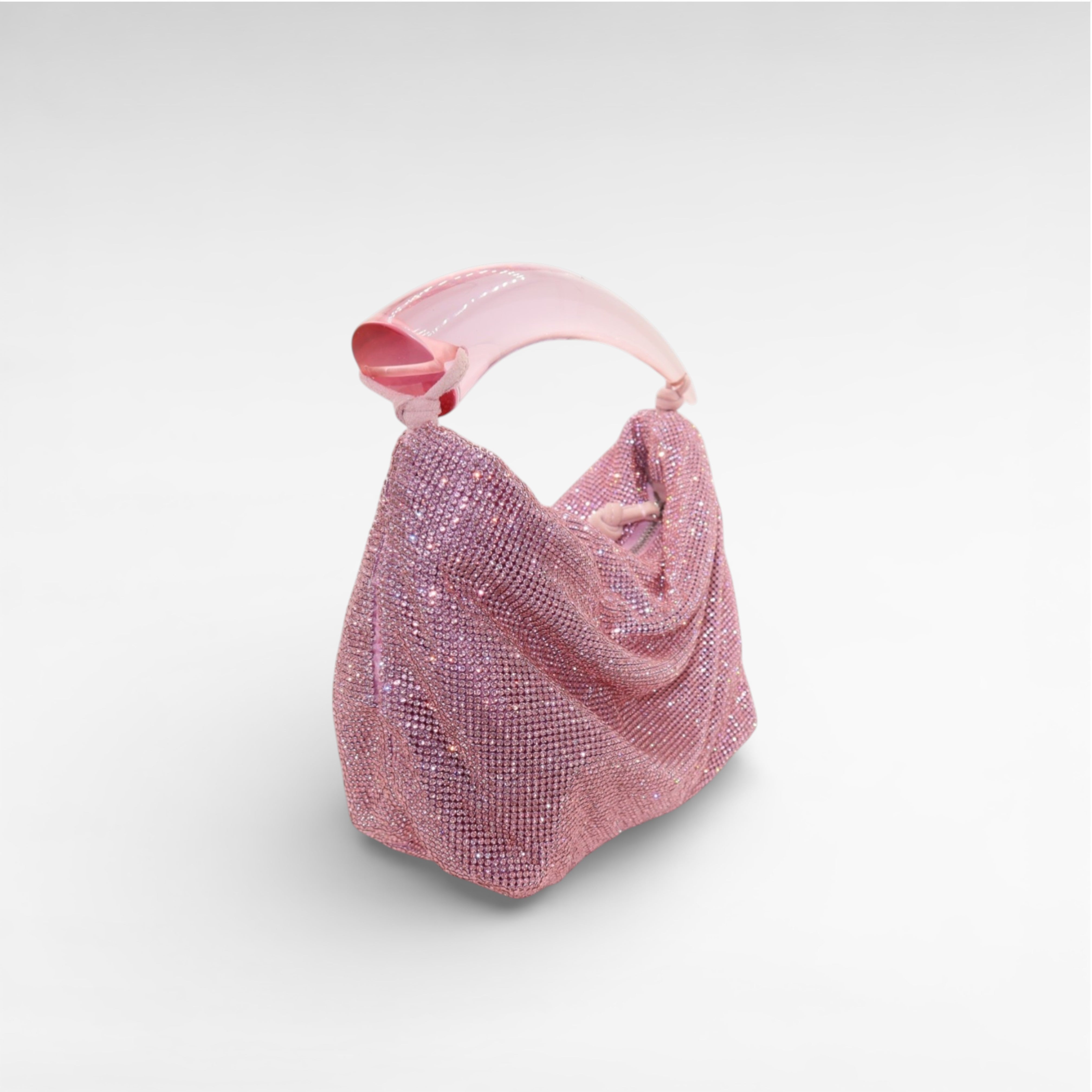 Gedebe Blake Mini Tasche Crystal Mesh Silber 20cm