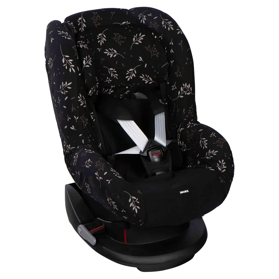 Dooky Seat Cover Group 1 Kindersitzbezug 9-18 kg Romantic Leaves Black