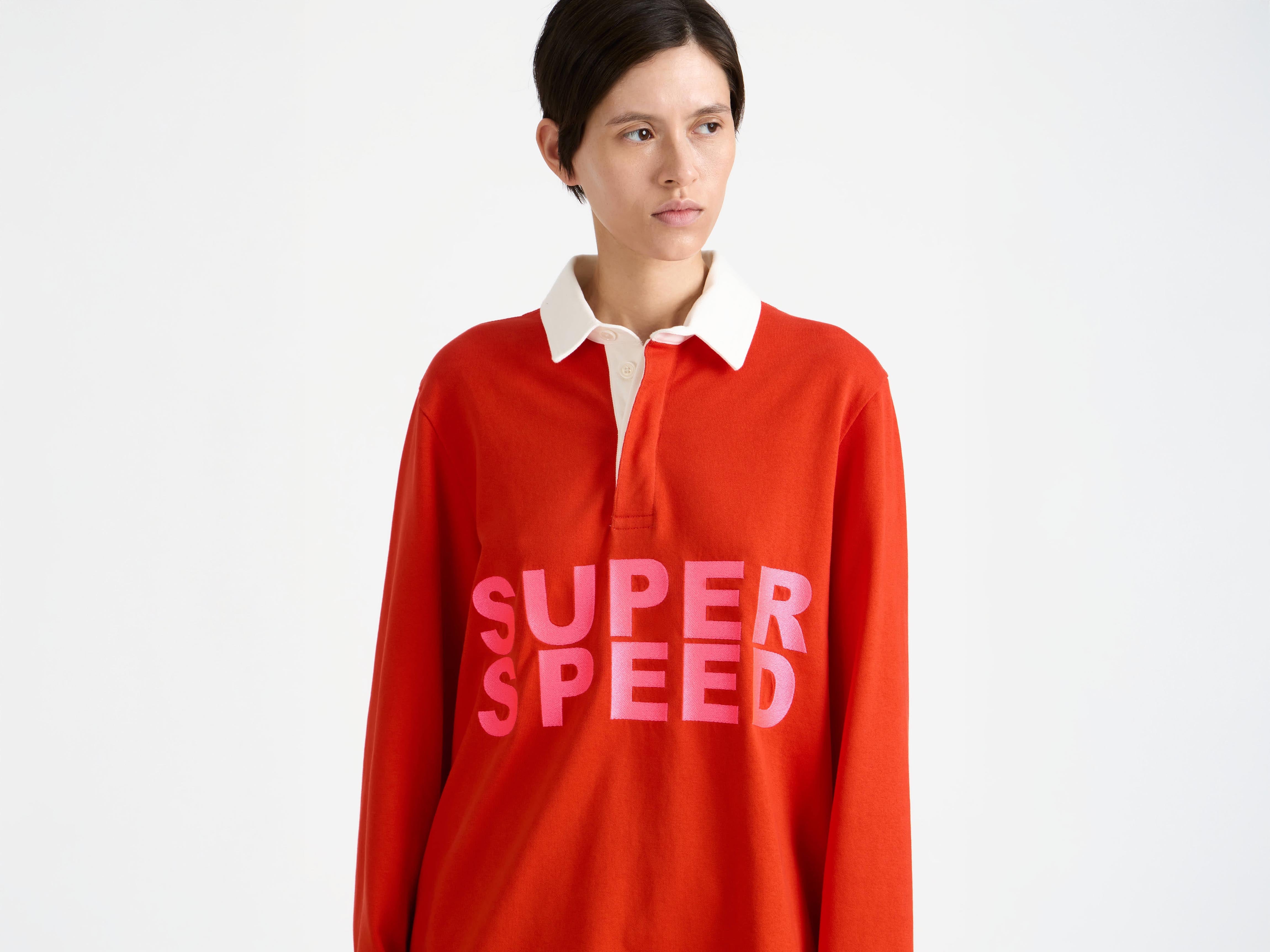 J.W.Anderson Super Speed Rugby Polo Top Rot Jersey