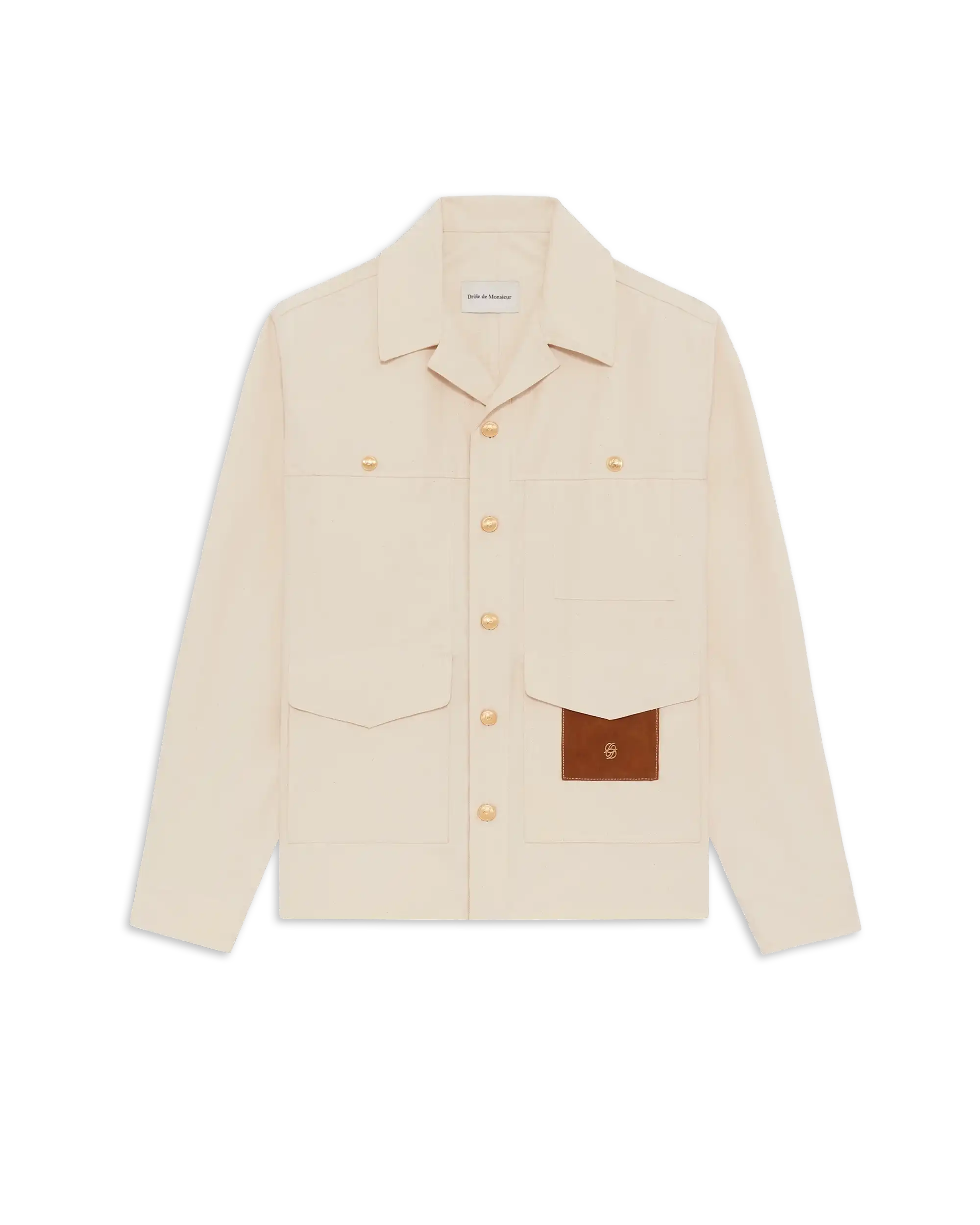 Drôle De Monsieur Work Jacke Baumwolle Off White