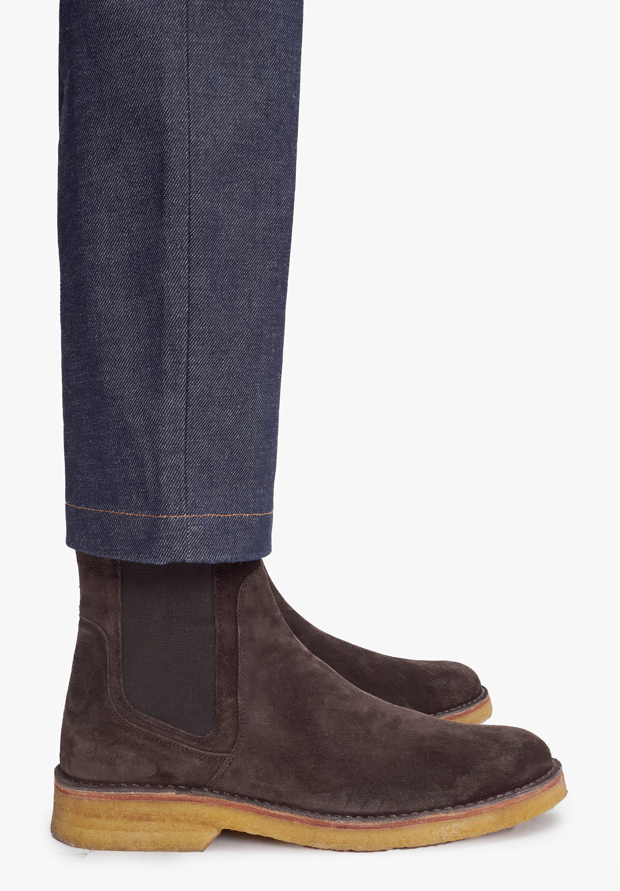 A.P.C. Theodore Boots Leder Stiefel Gr. 43 braun Kreppsohle