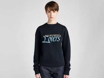 J.W.Anderson Anonymous Trade Sweatshirt Damen navy Stickerei