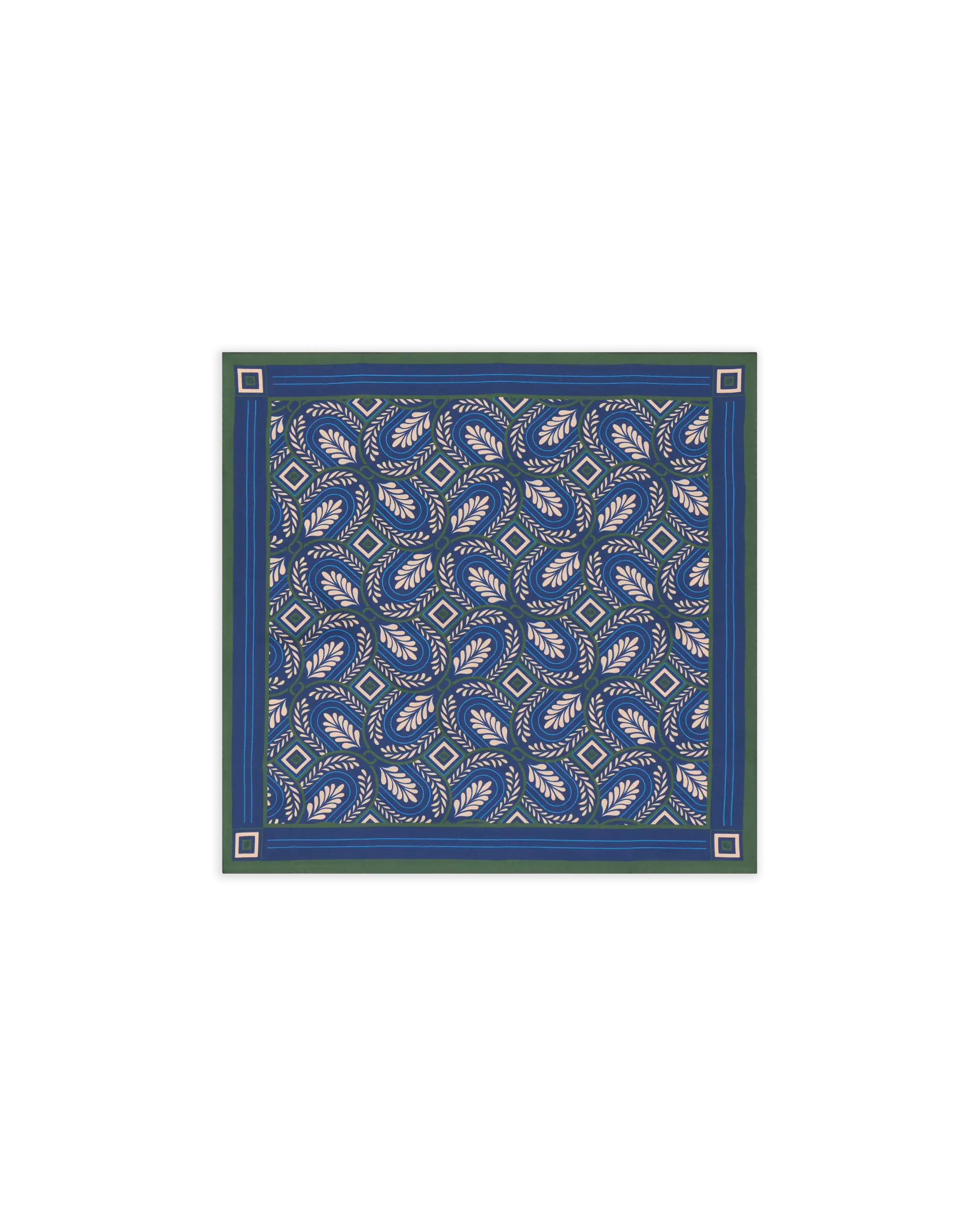 Drôle De Monsieur Bandana Silk Print Caesars Seidentuch Navy