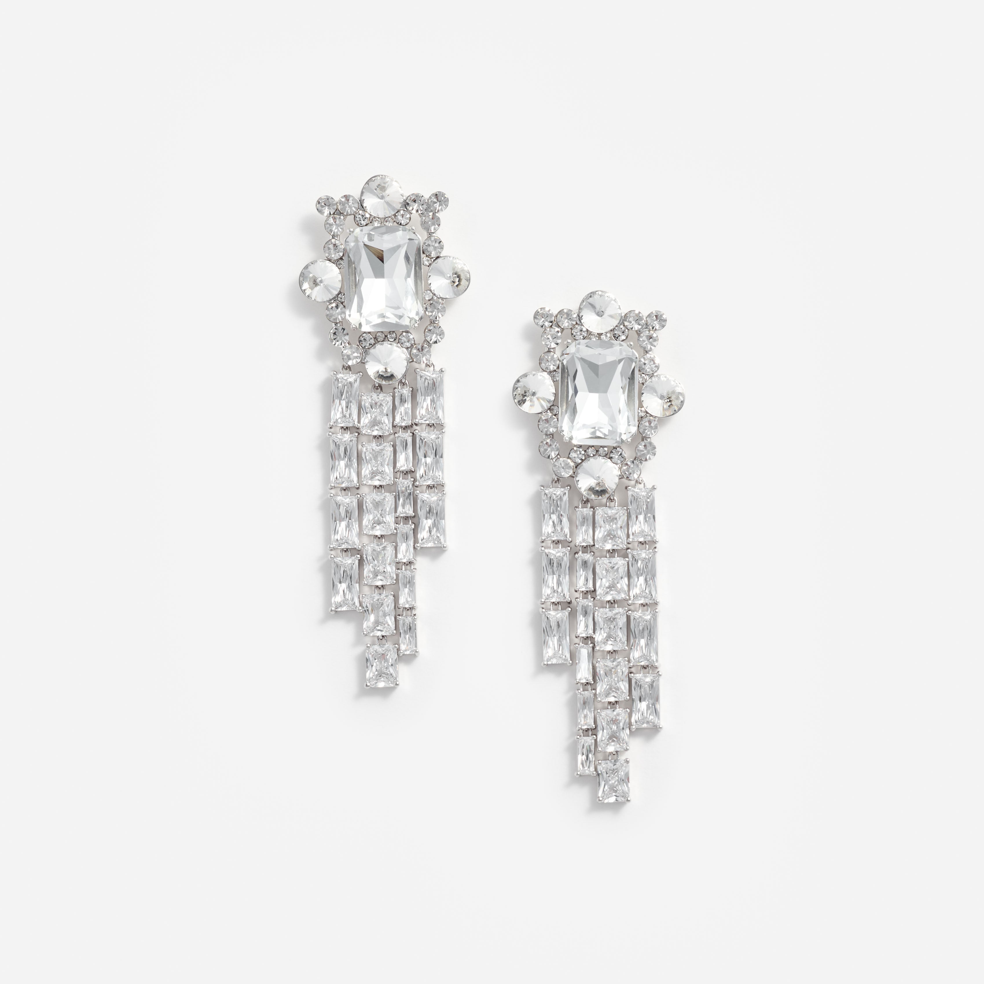 Self Portrait Silver Crystal Cluster Ohrringe Silber One Size